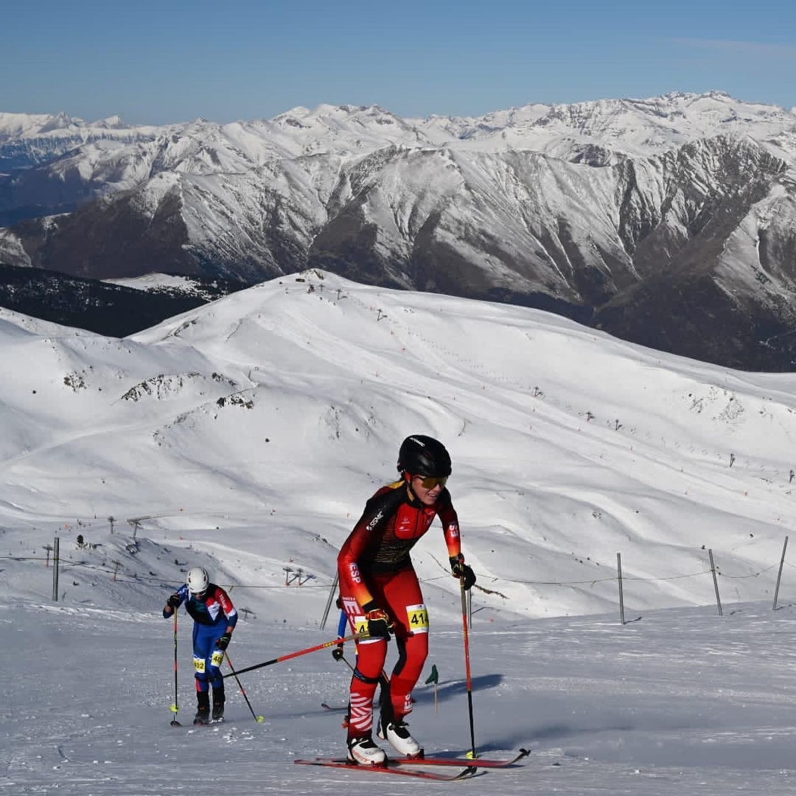 Alba Fernández durante la prueba Vertical.