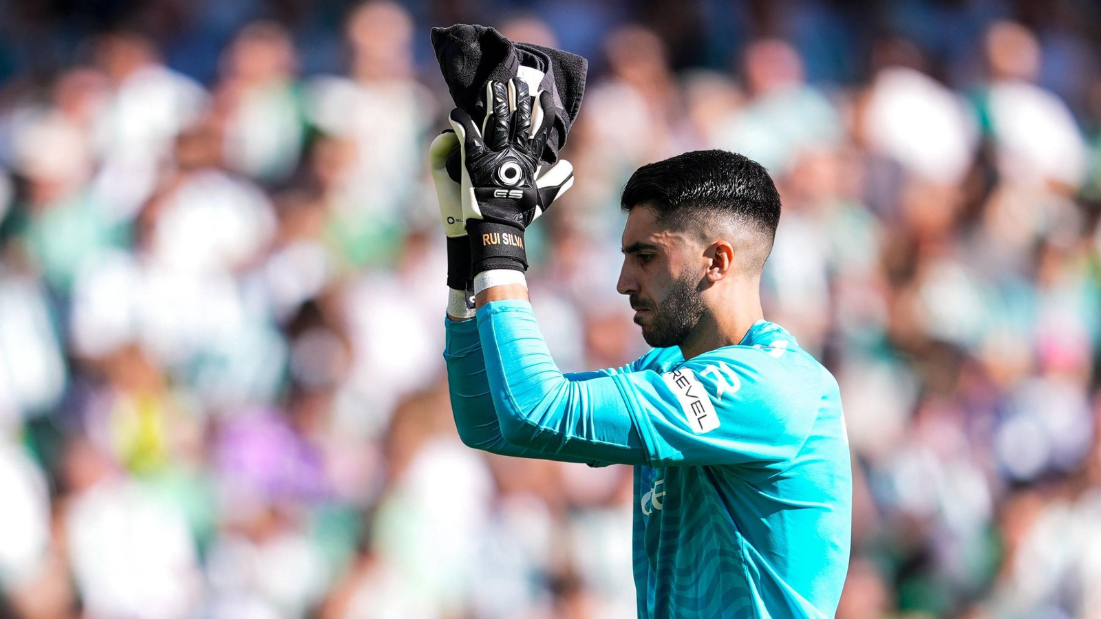 Rui Silva en el partido ante el RC Celta de Vigo