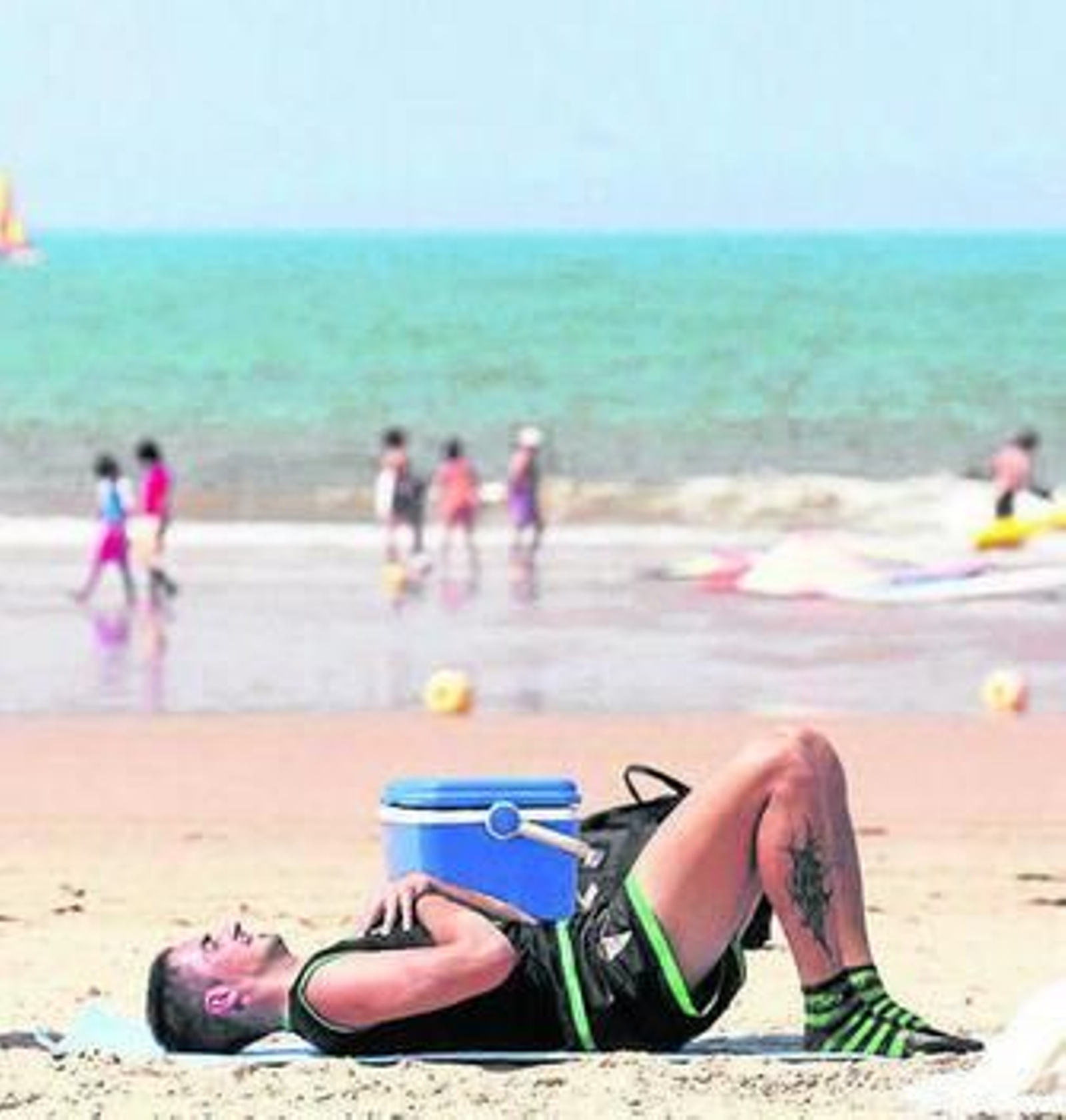 Richy, durante un entrenamiento en Costa Ballena.