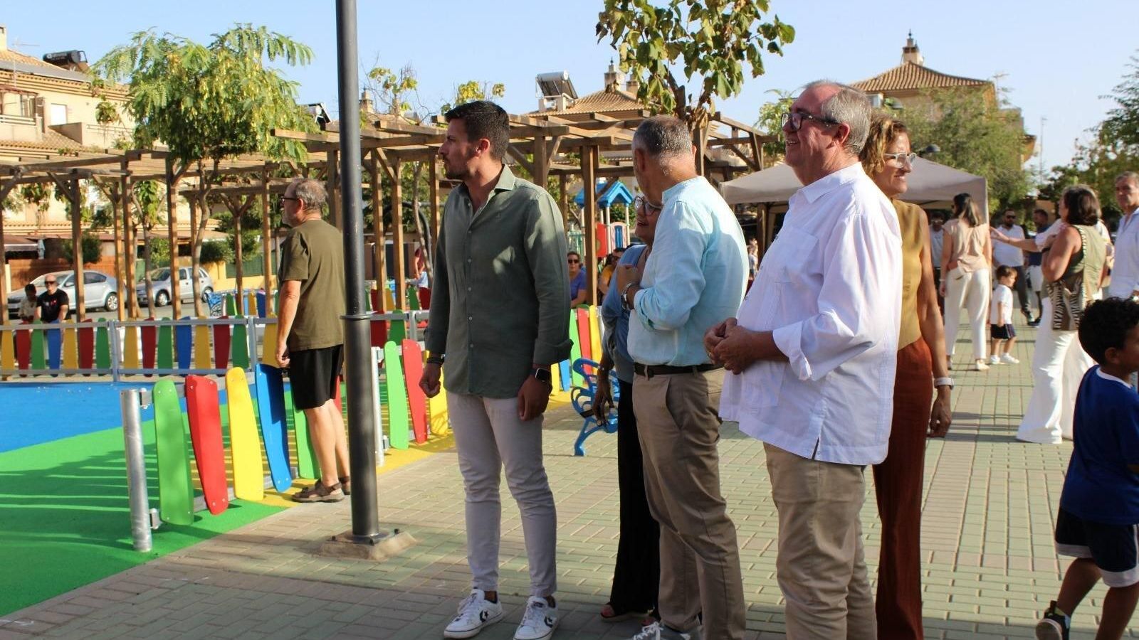 Un momento de la inauguración del espacio público