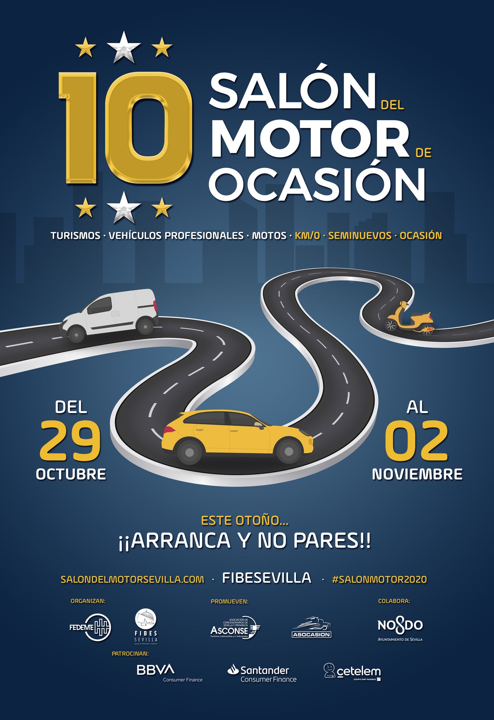 Cartel del 10º Salón del Motor de Ocasión.