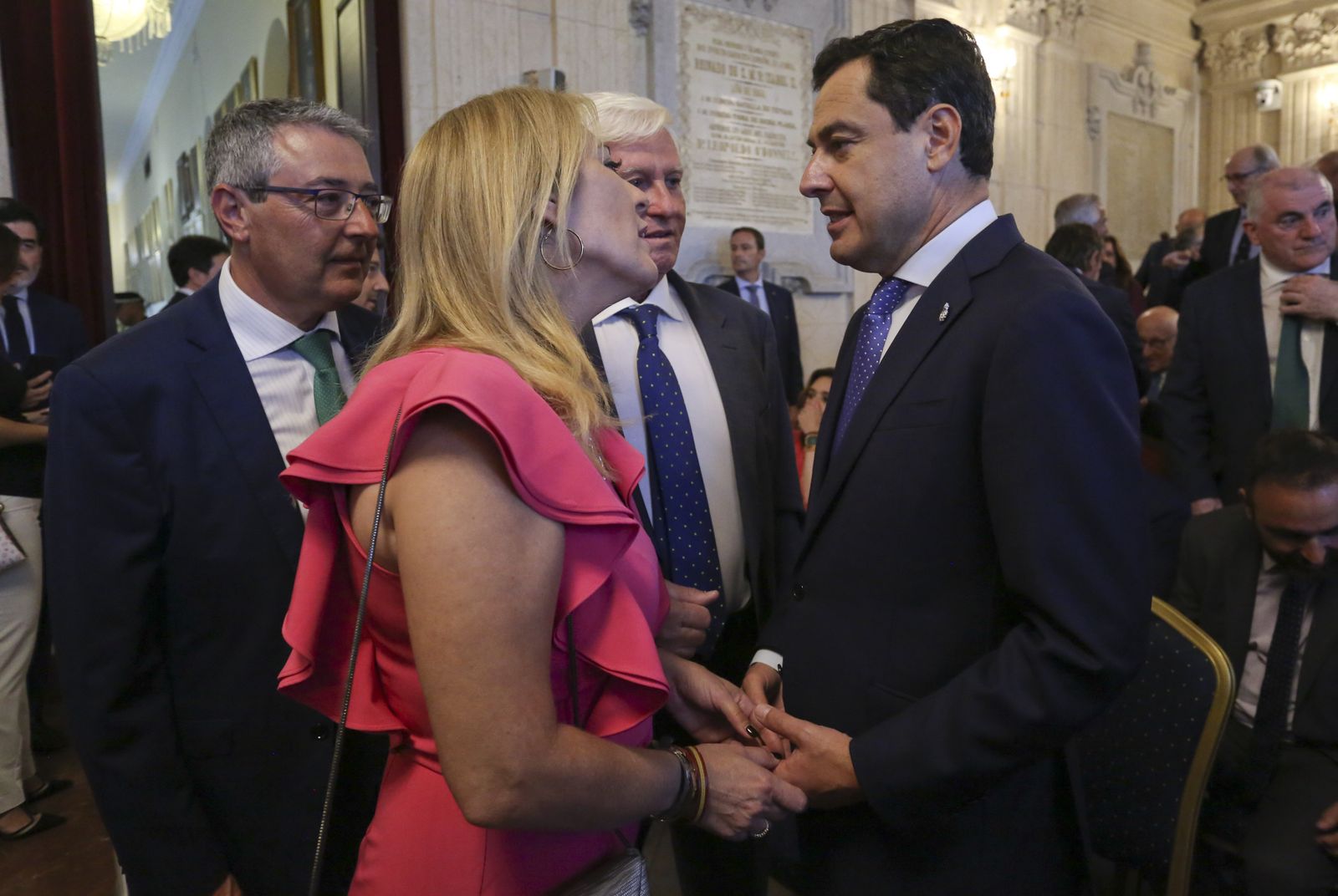 Homenaje a Celia Villalobos en el Ayuntamiento de Málaga (fotos)