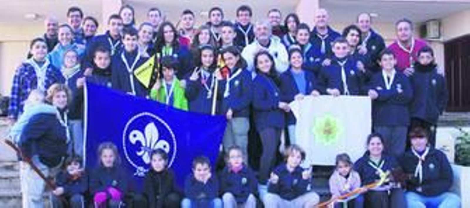 Imagen del grupo scout de San Fernando durante el campamento que celebraron las pasadas Navidades.