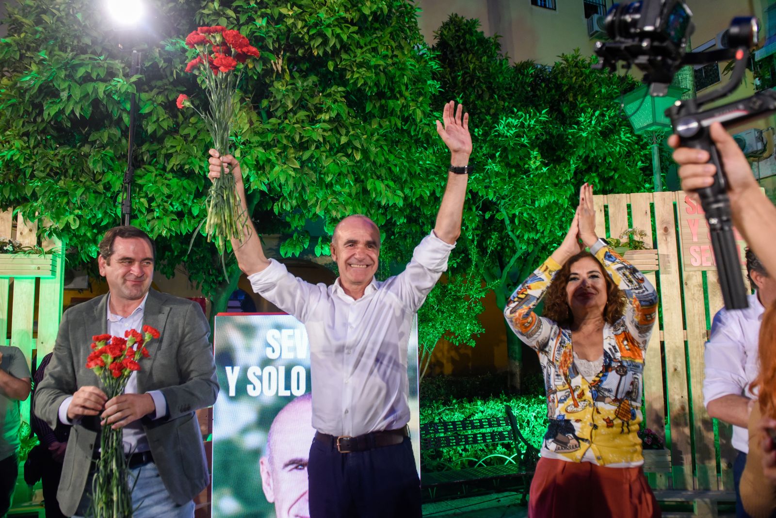 El mitin de cierre de campaña electoral del PSOE, en imágenes