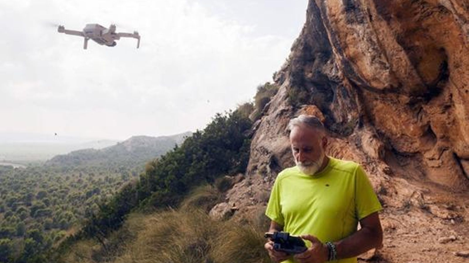 Trabajos fotográficos con el dron.