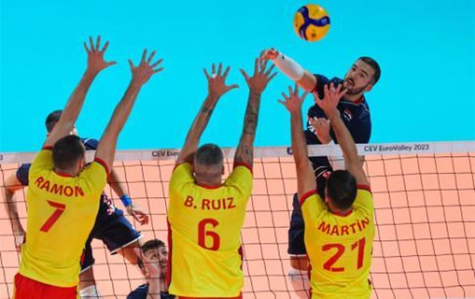 Un momento del España-Croacia