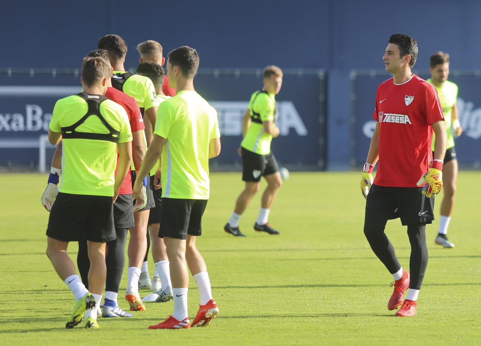 Las fotos del entrenamiento del Málaga en el Anexo de La Rosaleda