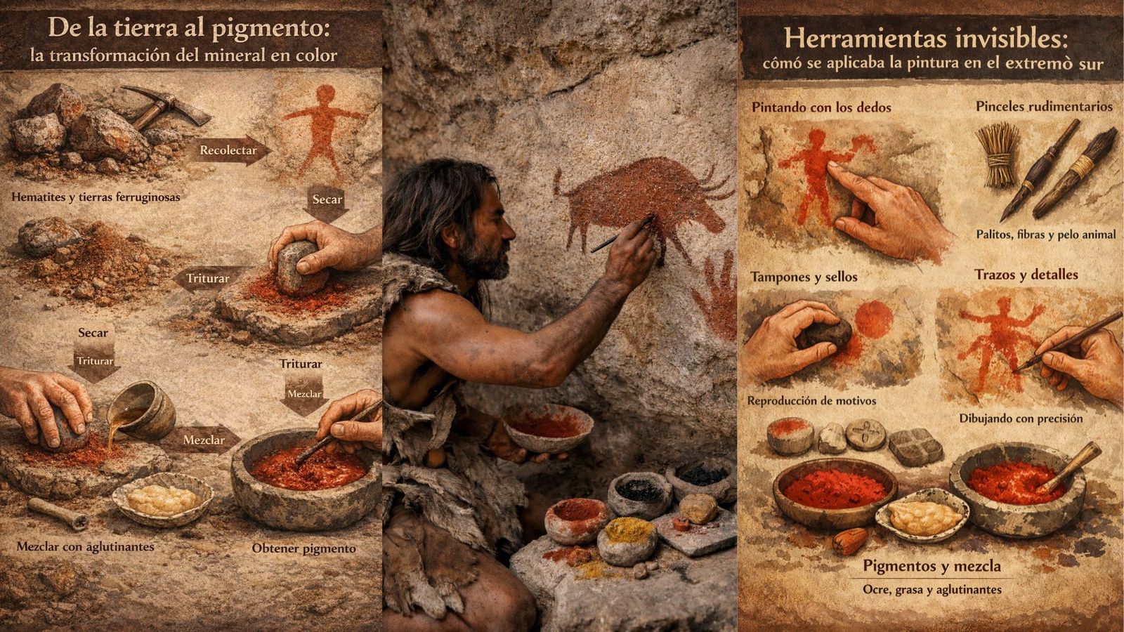 Creación, aplicación y herramientas del arte rupestre en el extremo sur peninsular.