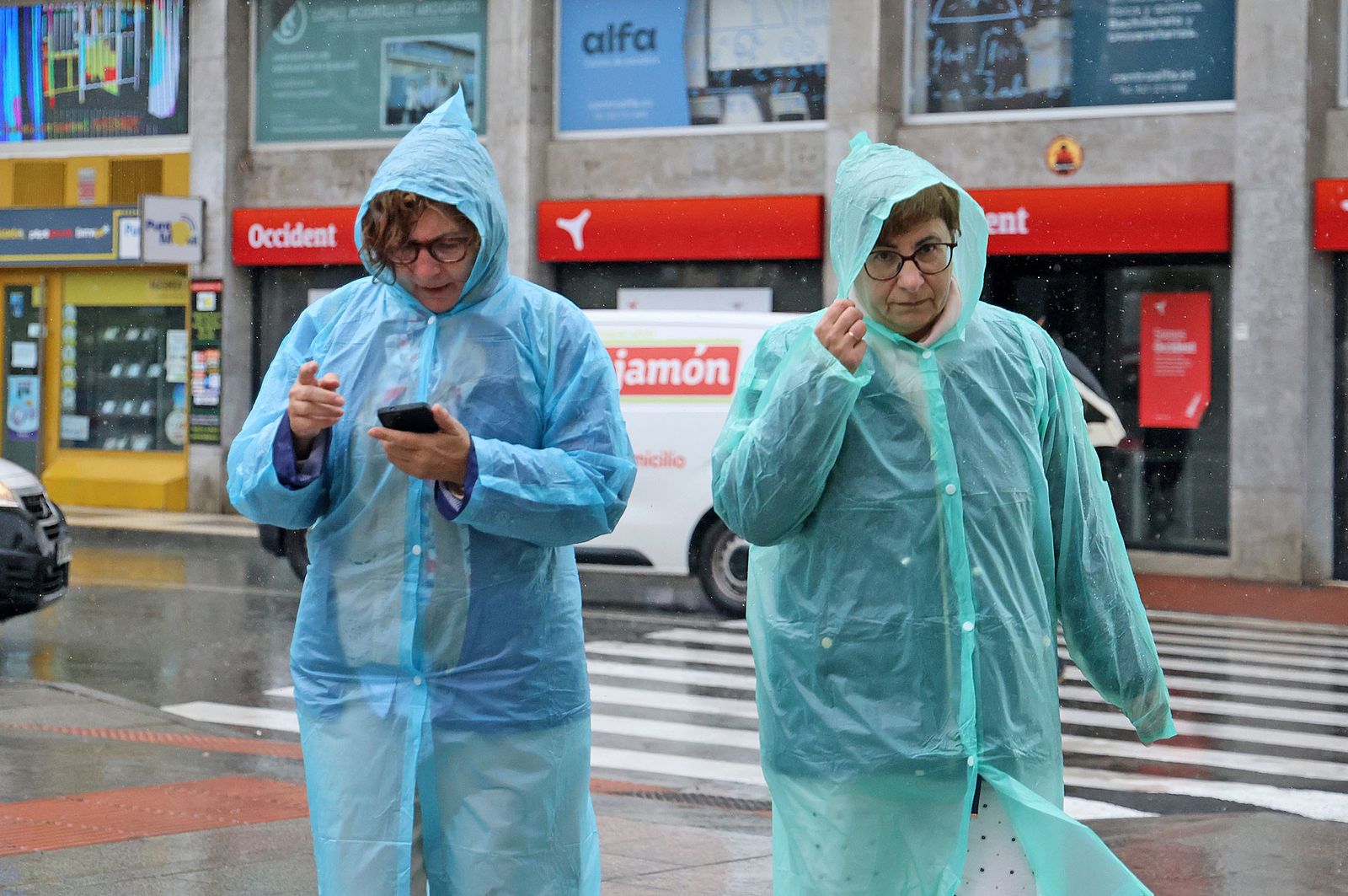 Imágenes del paso de la DANA por Huelva