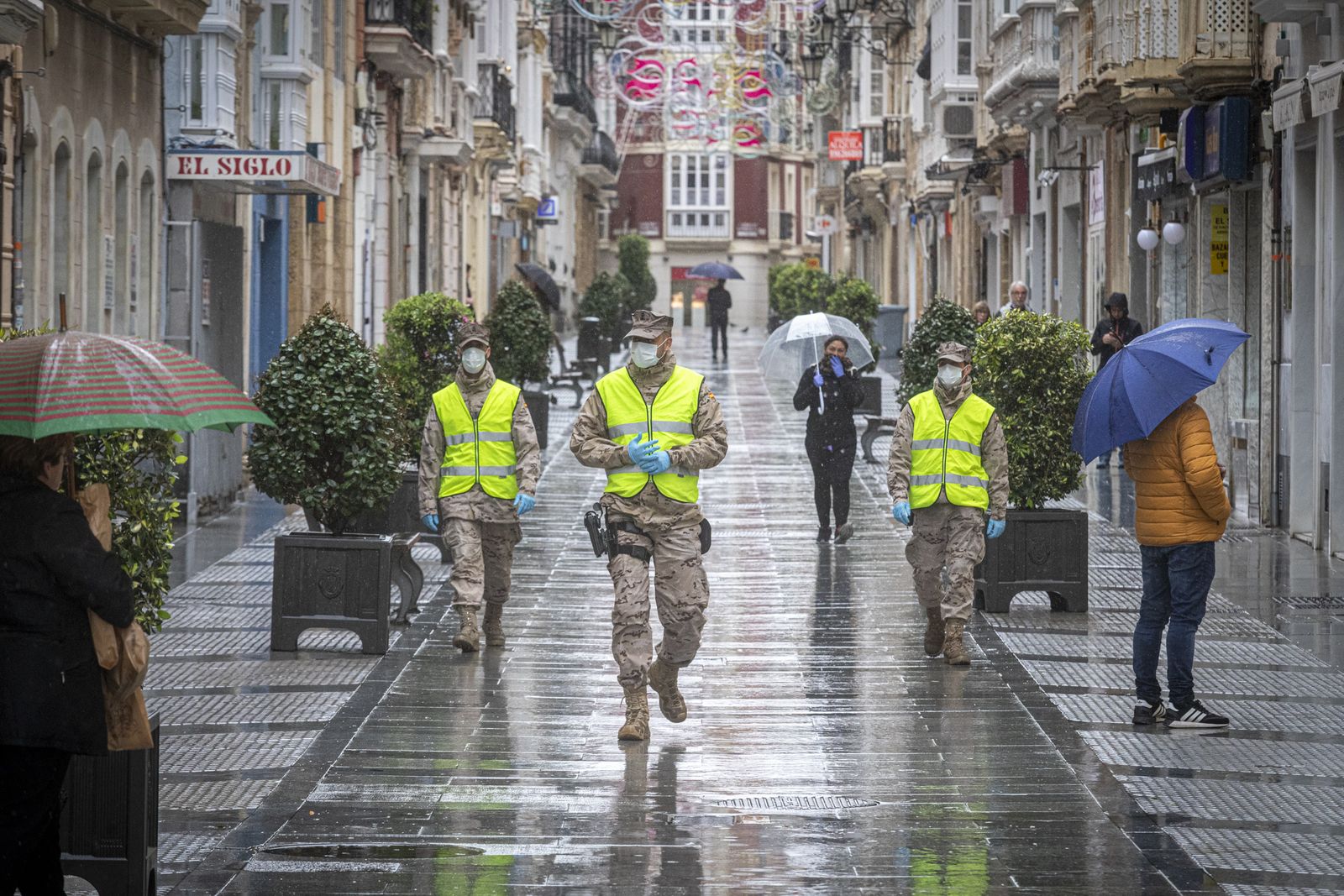 Presencia de ila Infanteria de Marina en Cádiz