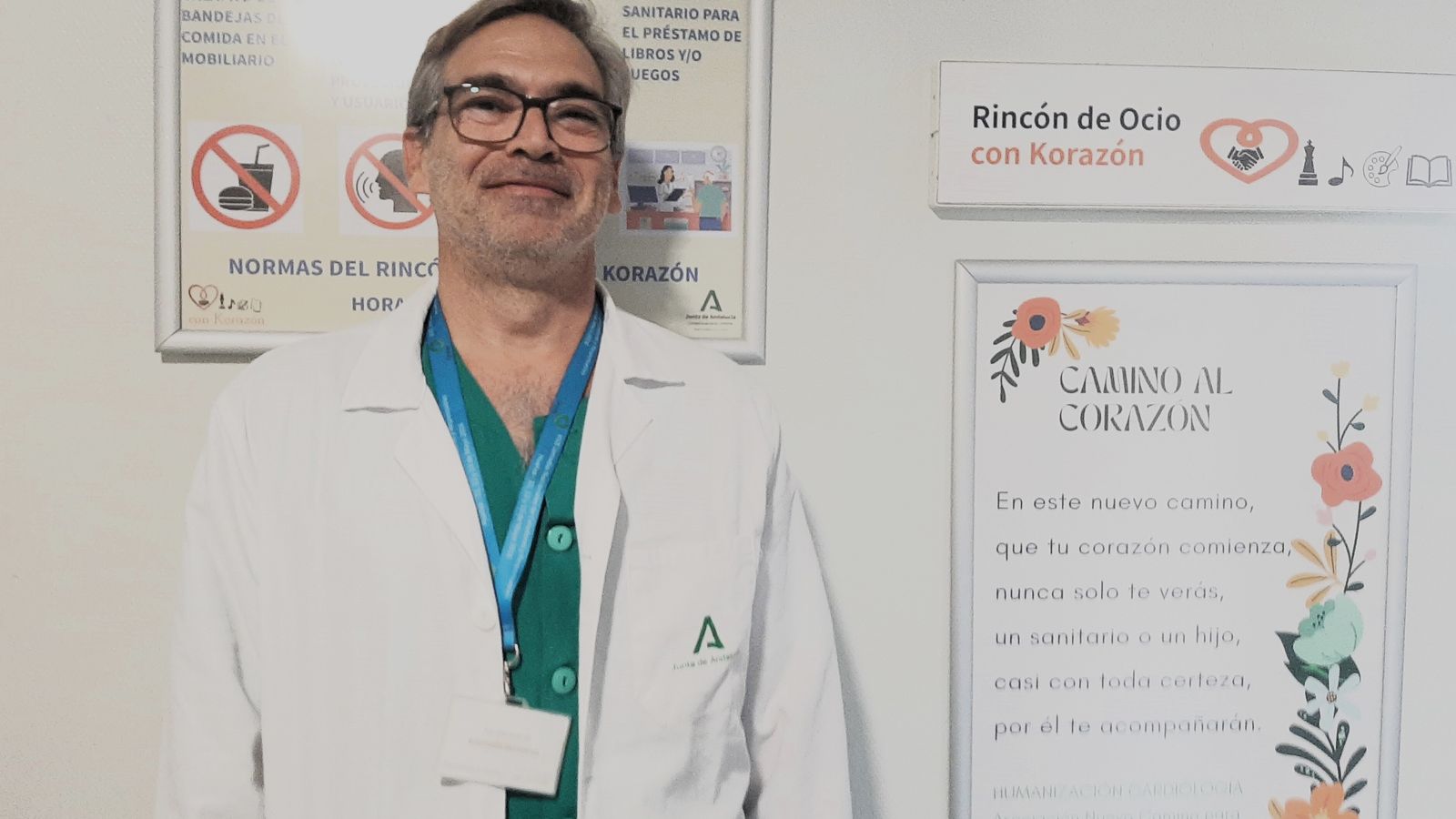 El supervisor de enfermería de Cardiología, Juan Suero.