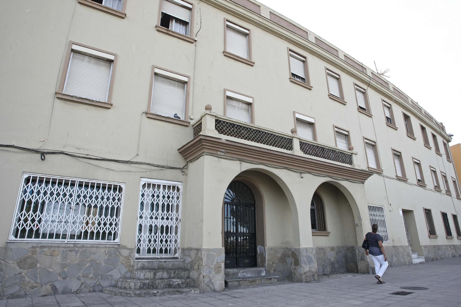 Uno de los dos edificios que serán demolidos, en 2017.