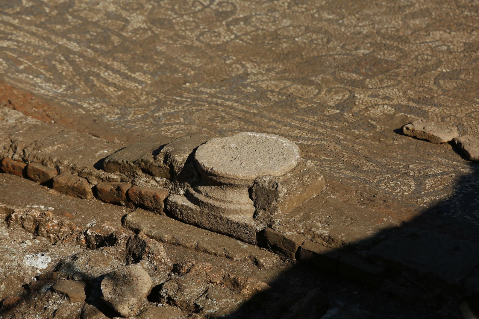 Fotos: así es el mosaico romano encontrado en la villa del Zaidín