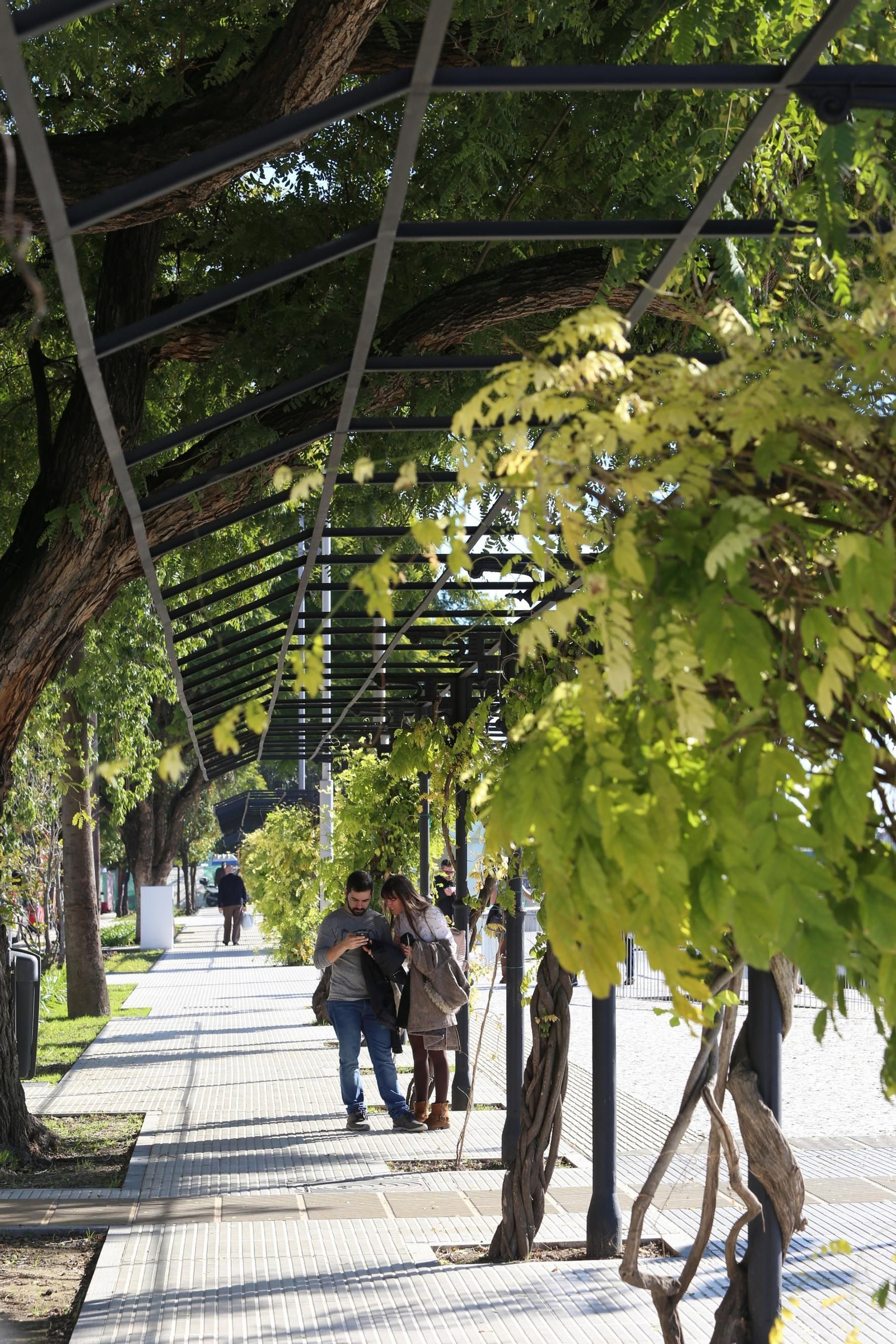 La nueva pérgola de fundición es similar a la anterior.