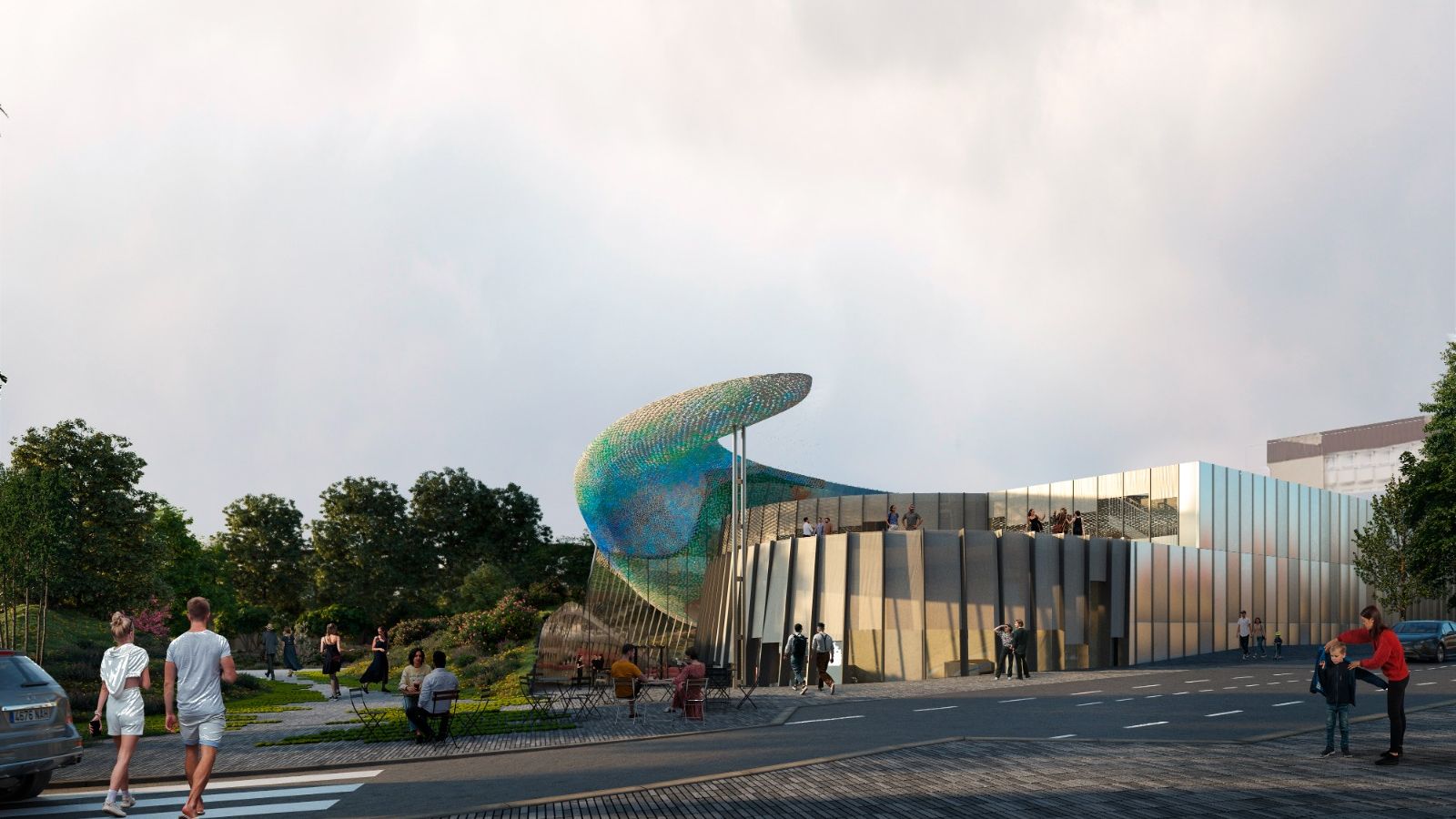 Futura entrada del CaixaForum Málaga.
