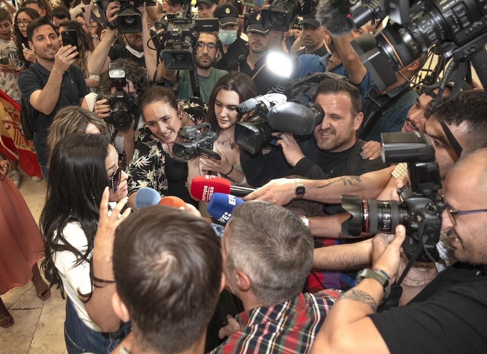 Chanel a su llegada a Barajas el pasado domingo