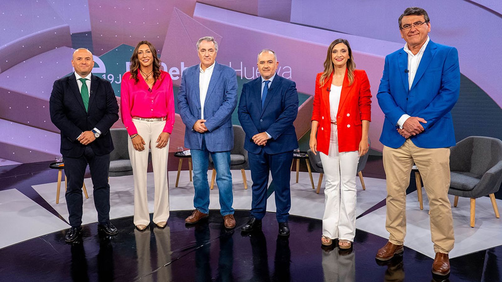 Debate provincial de los candidatos onubenses en Canal Sur.