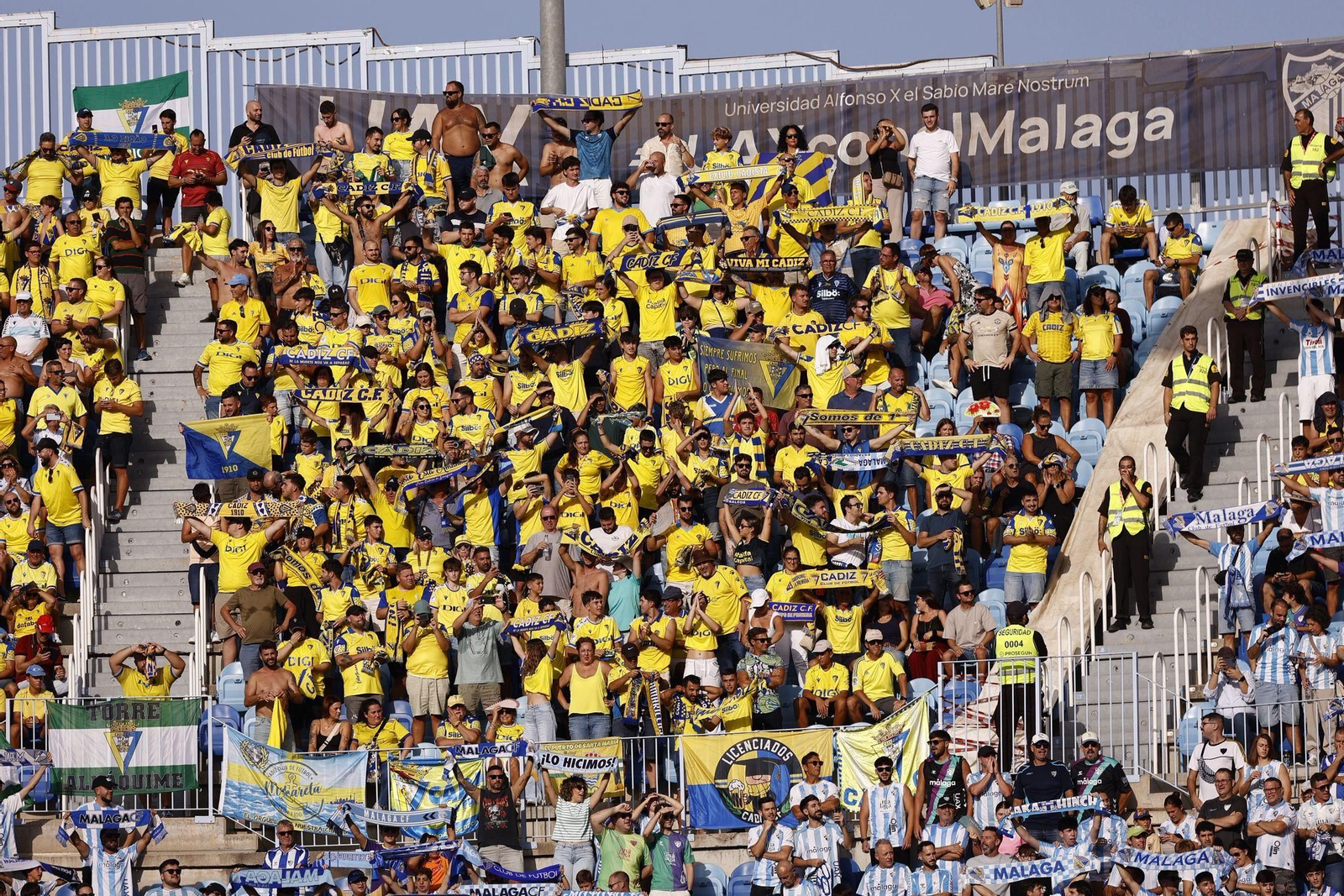 Búscate en las gradas de La Rosaleda durante el Málaga-Cádiz
