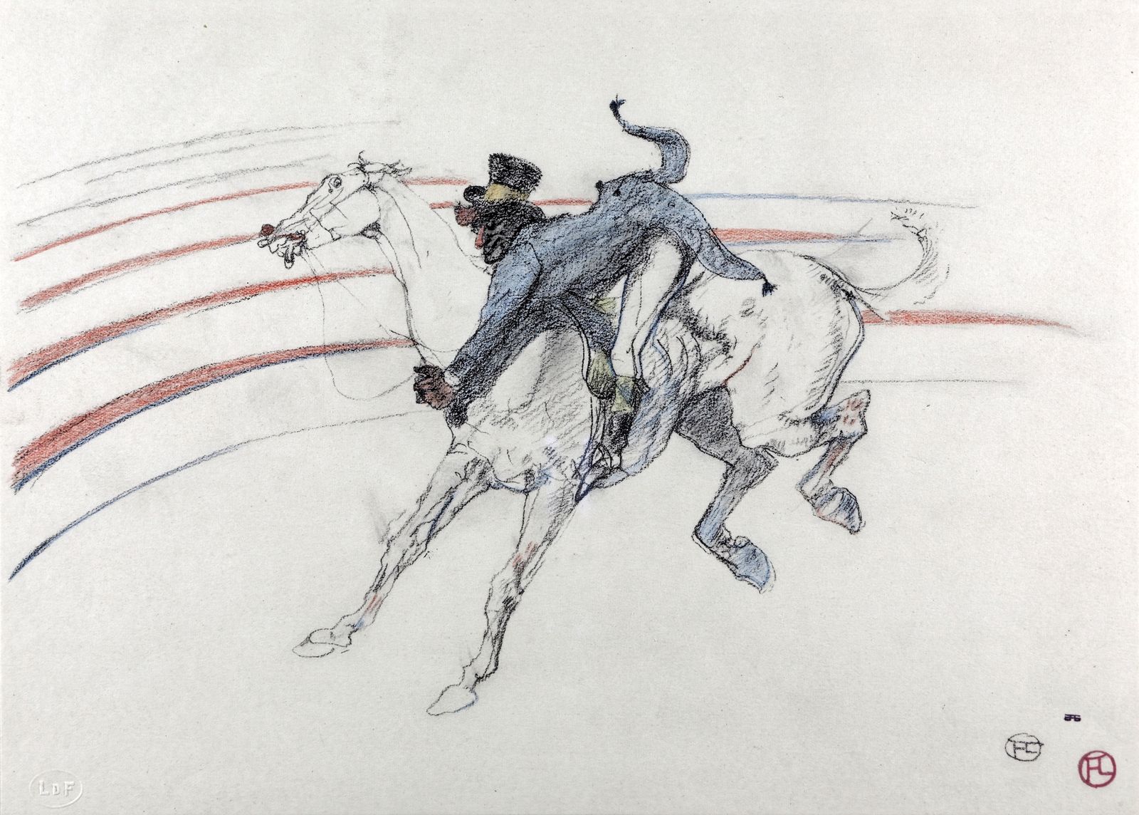 'Chocolat', una de las láminas de Toulouse-Lautrec que pueden verse en la exposición.