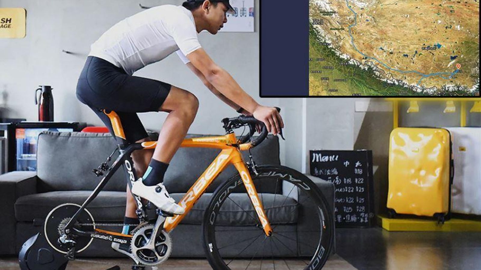 Rodillo entrenamiento bicicleta