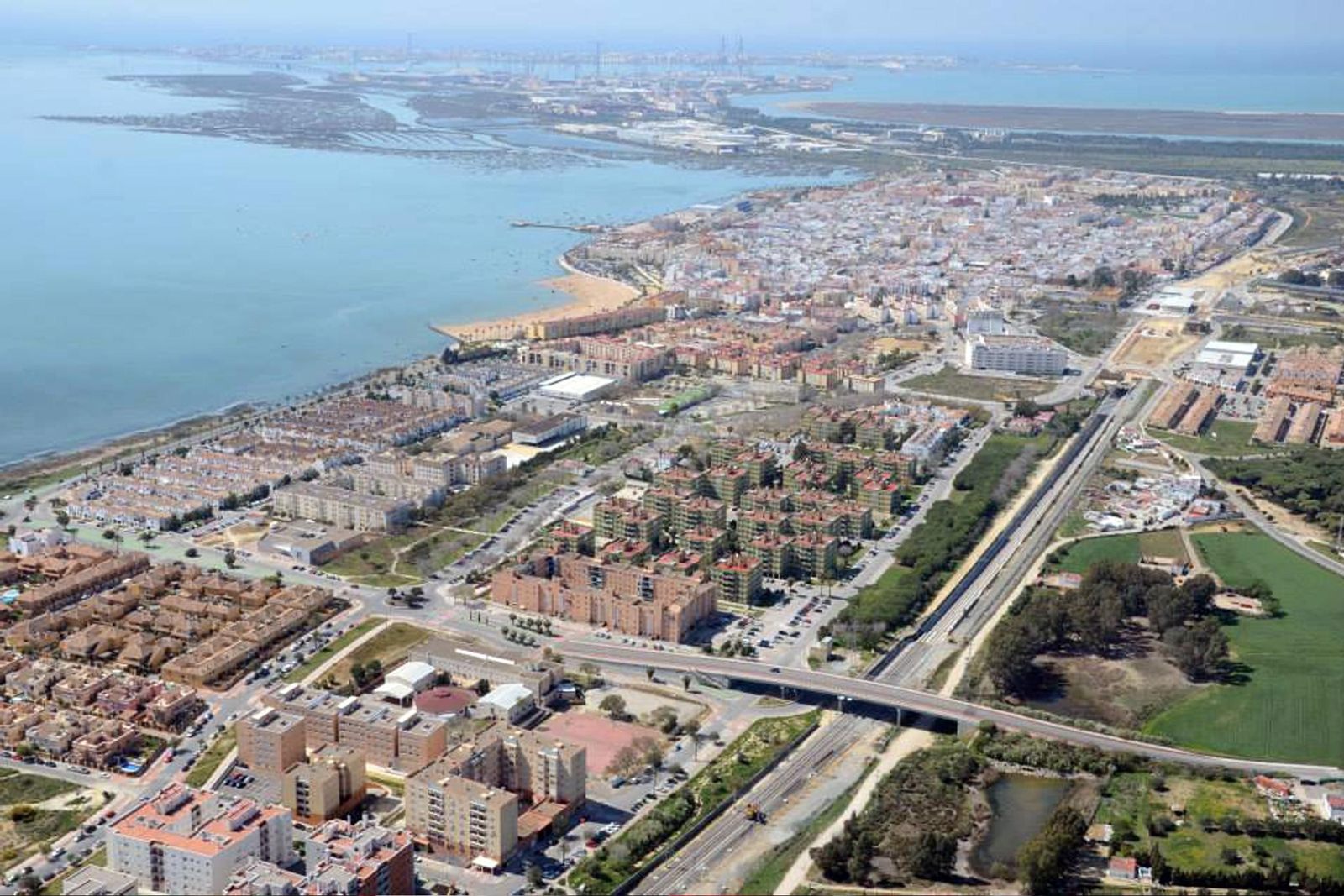 Una vista aérea de Puerto Real