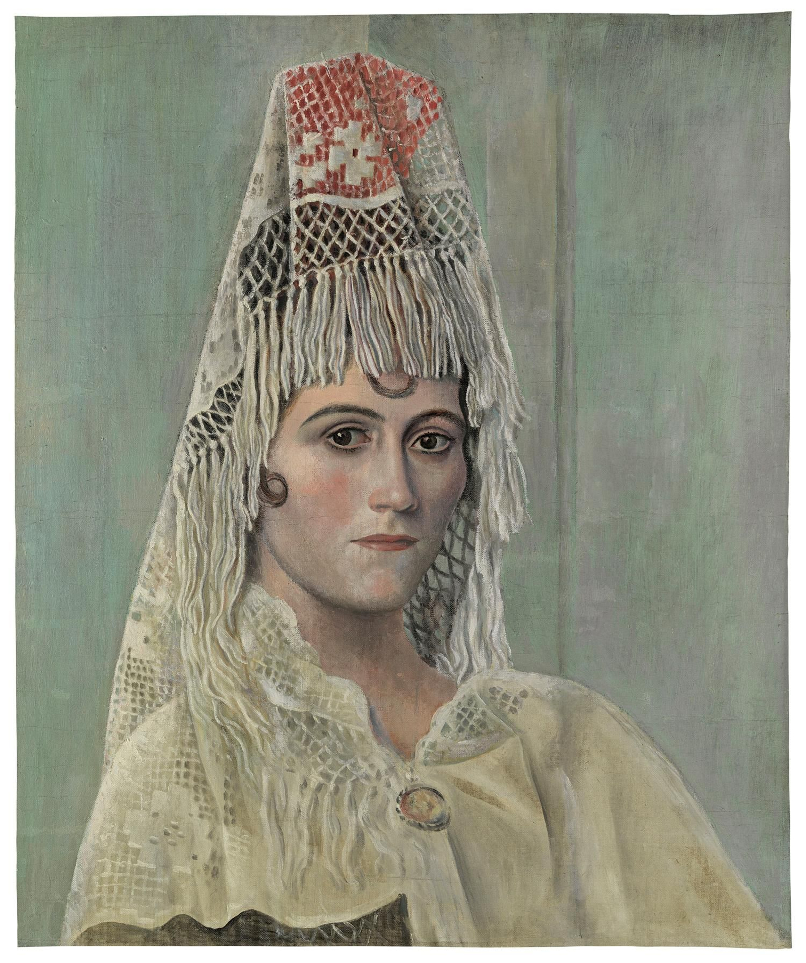 'Olga Khokhlova con mantilla', 1917. Fundación Almine y Bernard Ruiz-Picasso para el arte.