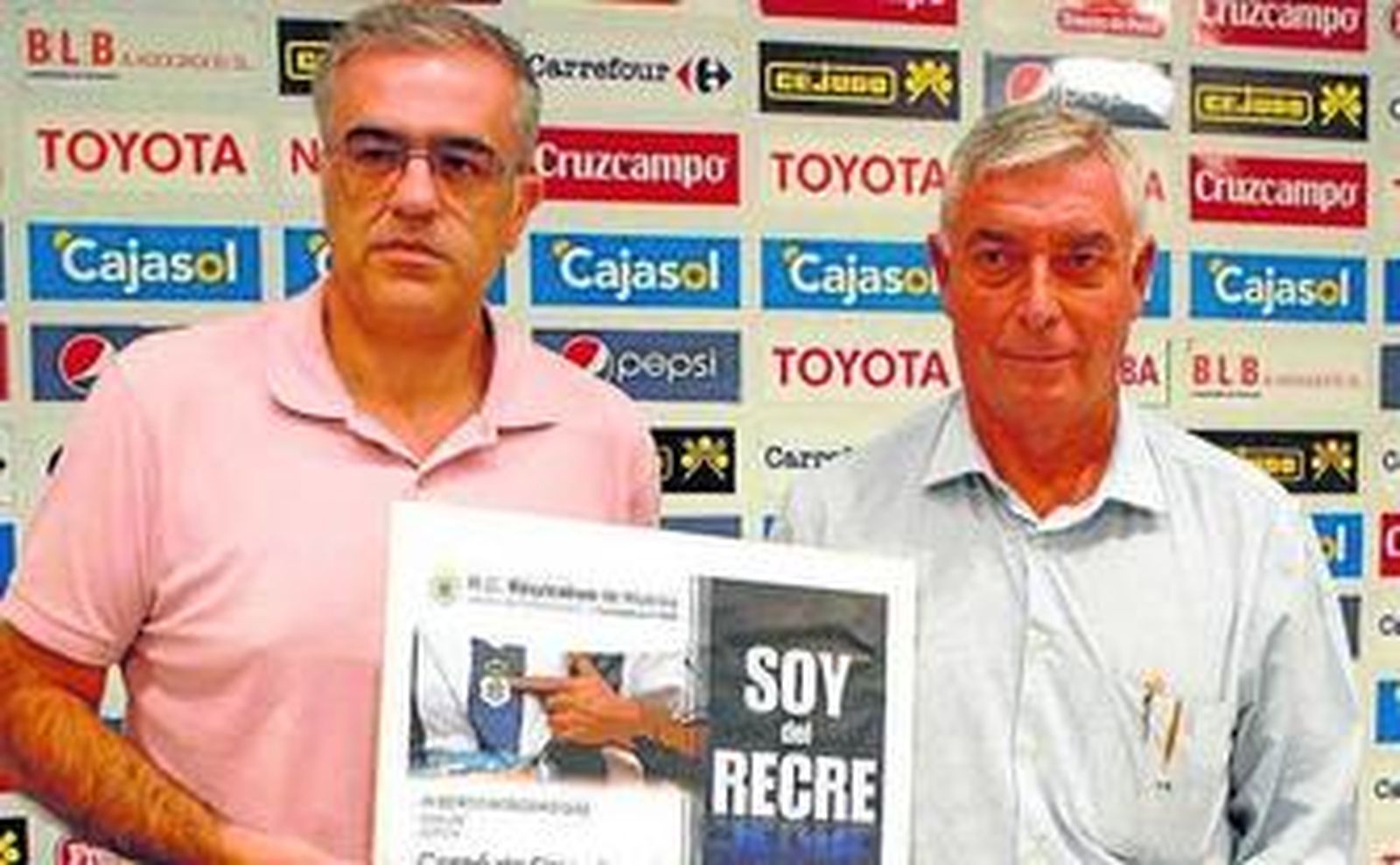 Fidel Astudillo y José Miguel de la Corte, en el acto de ayer.