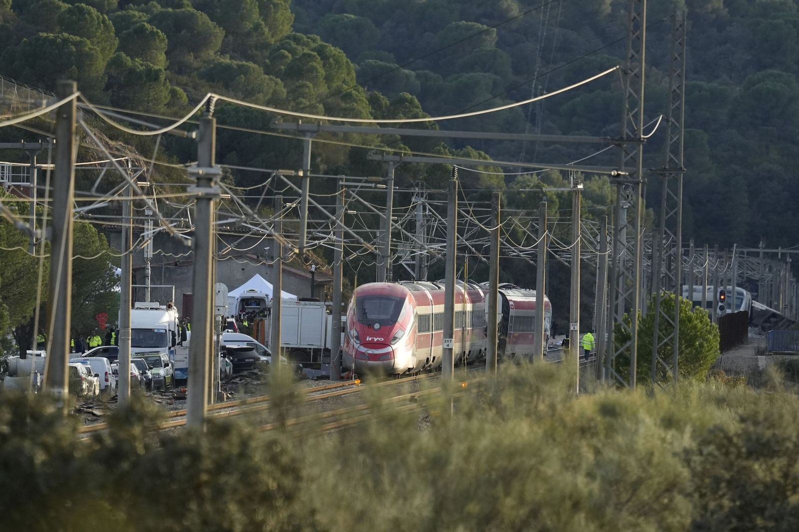 Así han quedado los trenes siniestrados en Adamuz