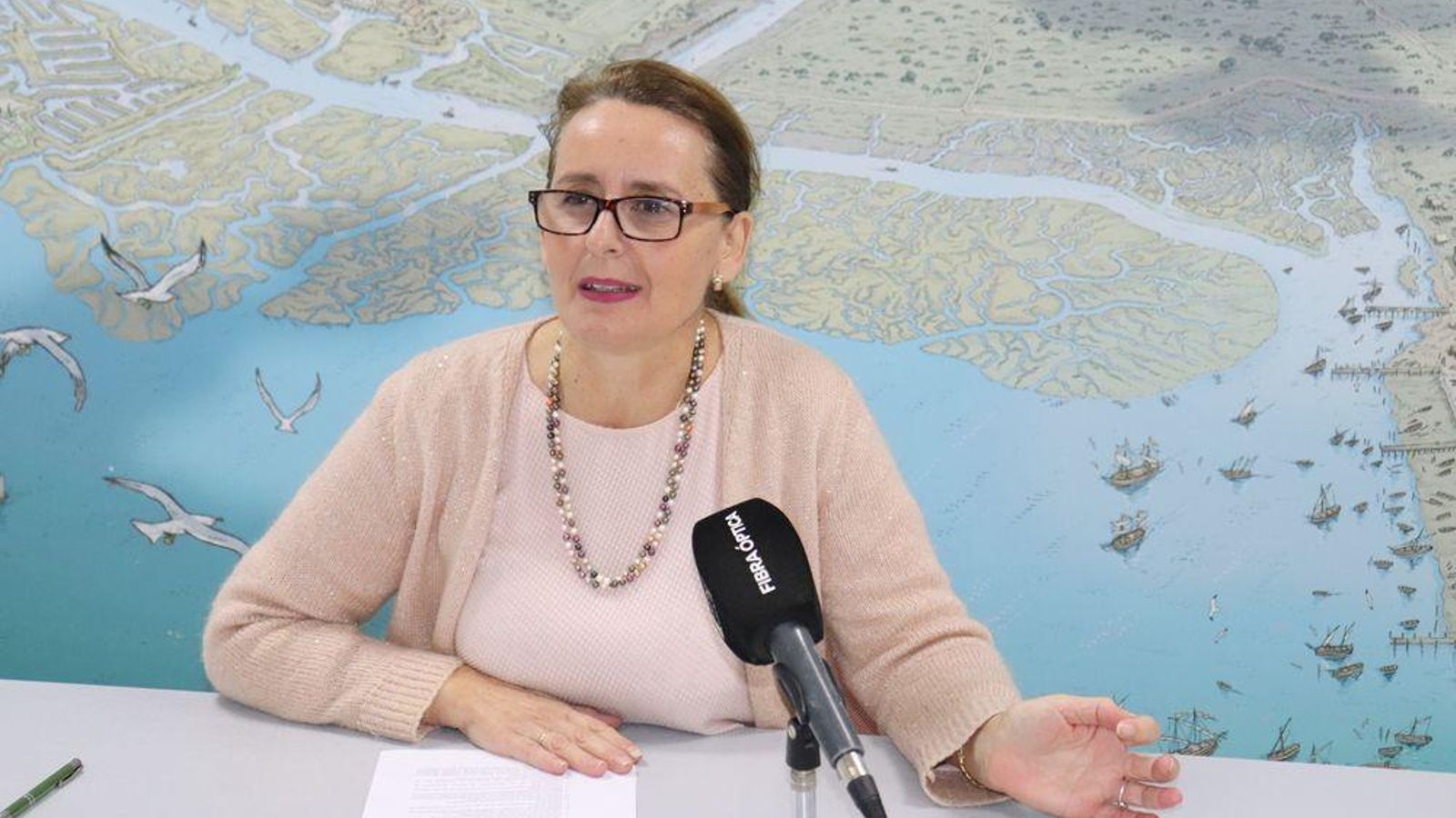 Aurora Salvador en la presentación del proyecto