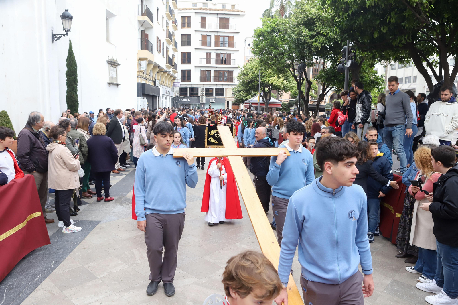 Fotos de la procesión infantil del colegio Nuestra Señora de los Milagros de Algeciras