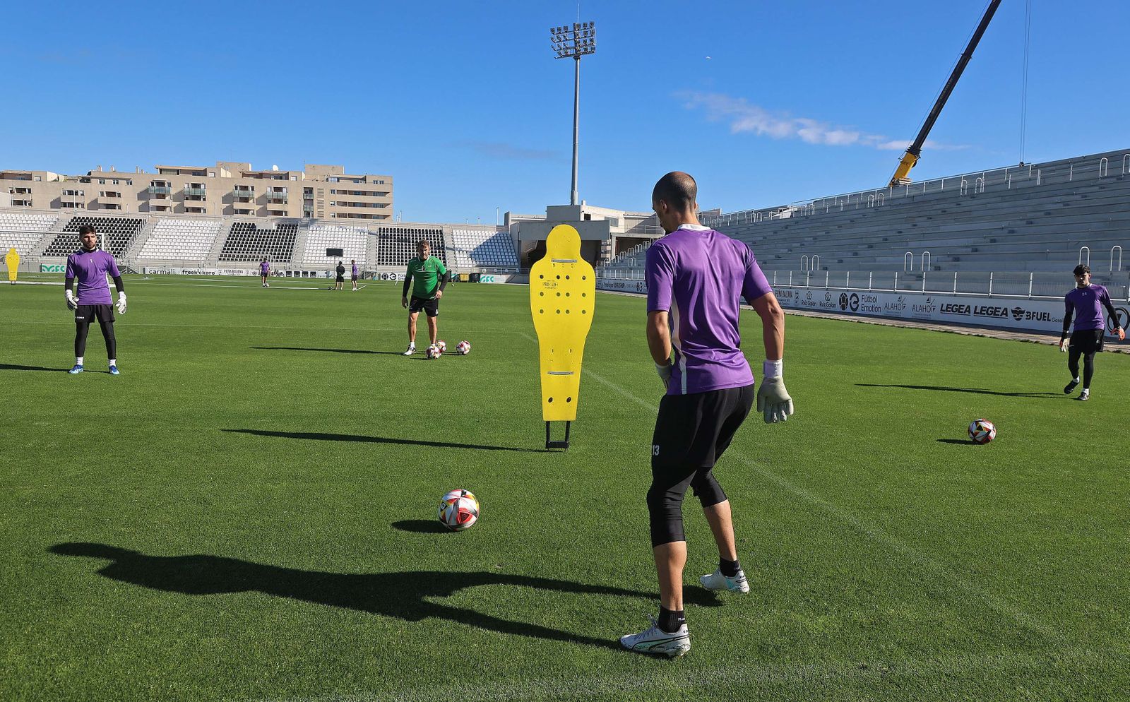 Fotos del entrenamiento de la Balona