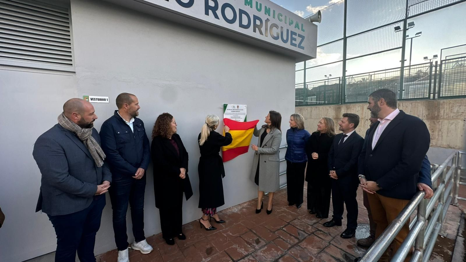 Momento de la inauguración de las instalaciones.