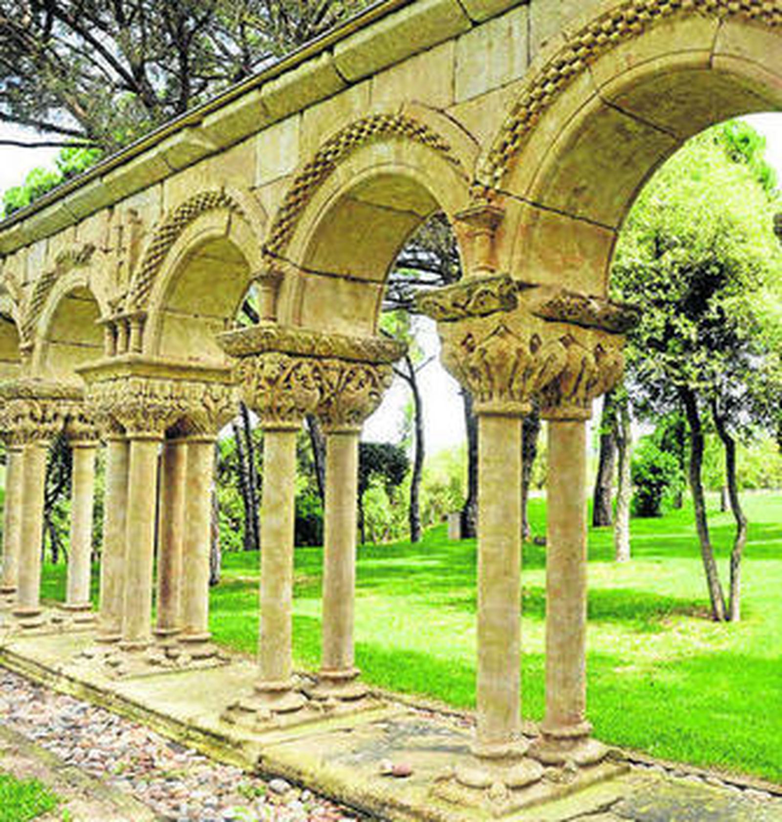 El Claustro de la finca de Mas del Vent de Palamós en Girona.
