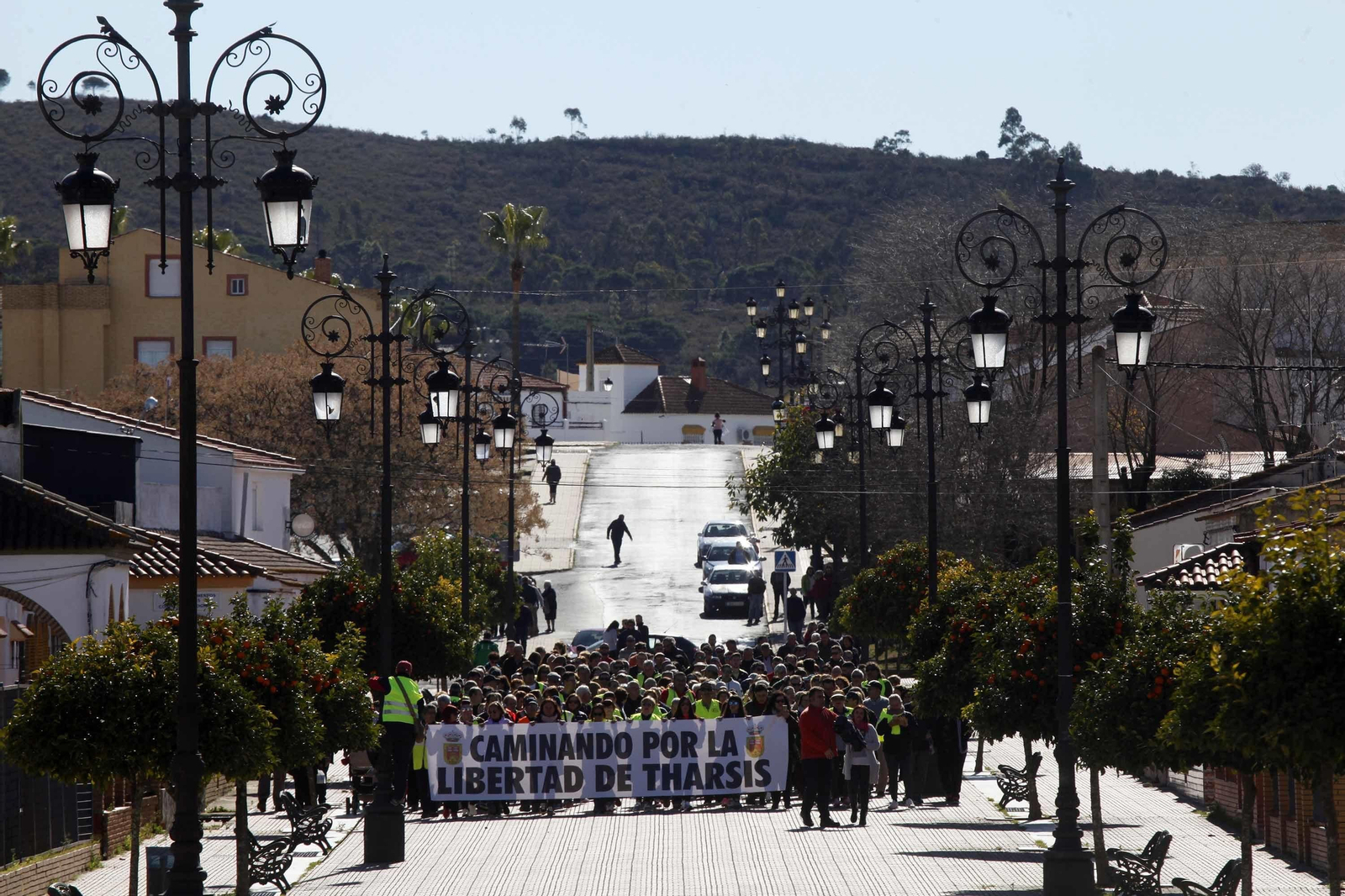 Marcha por la segregación de Tharsis hasta la sede del TSJA en Sevilla