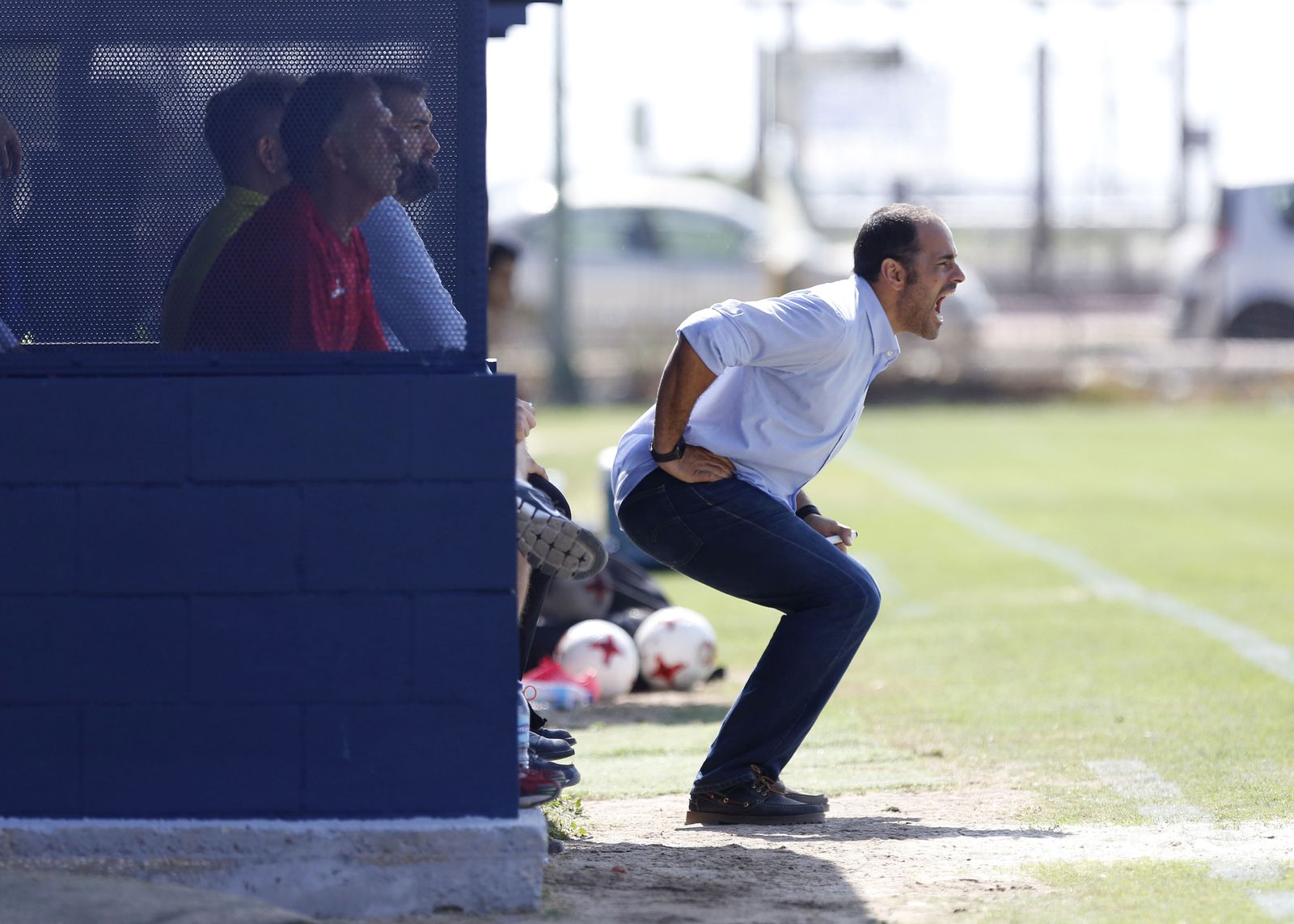 Salva Ballesta, durante un partido con el Real Jaén.