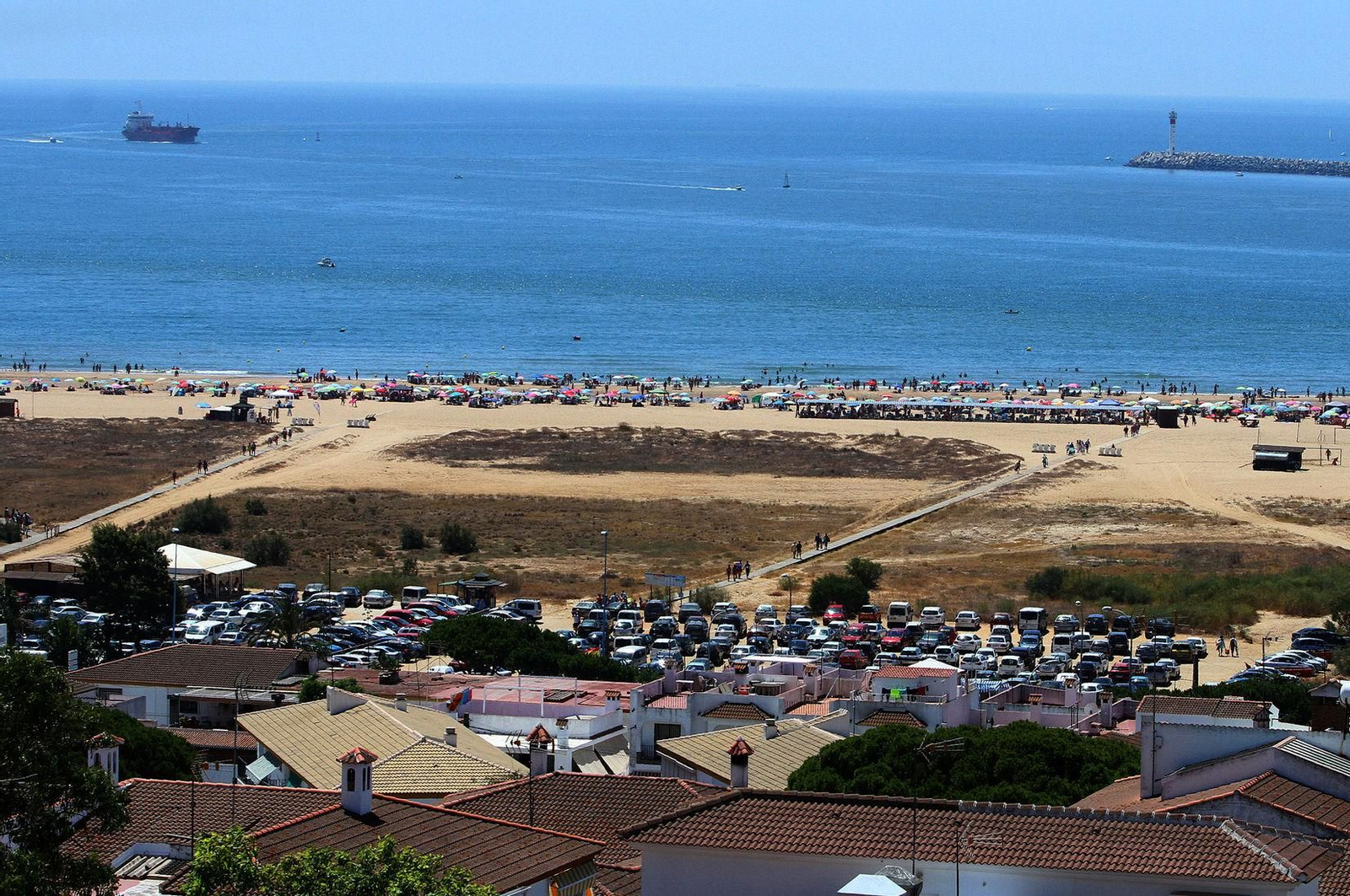 Vista panorámica de Mazagón, uno de los municipios afectados por esta medida.