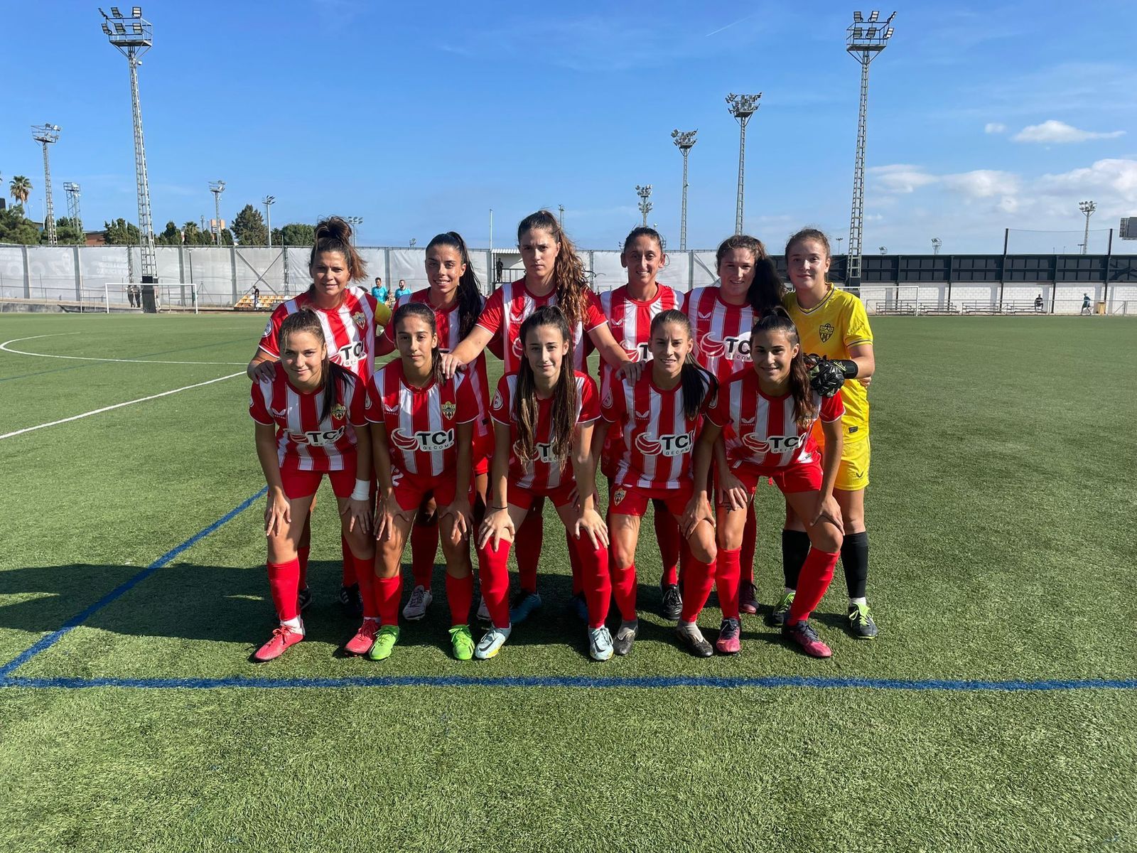 Alineación del Almería en Valencia.