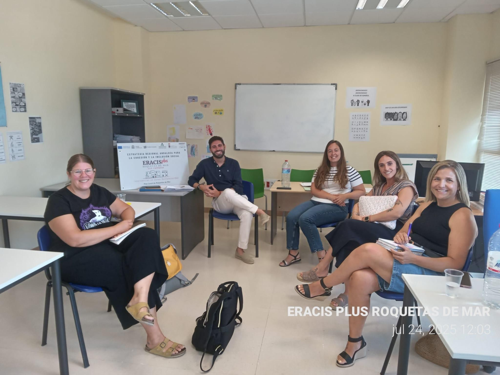 Responsables de Eracis Plus de Roquetas de Mar.