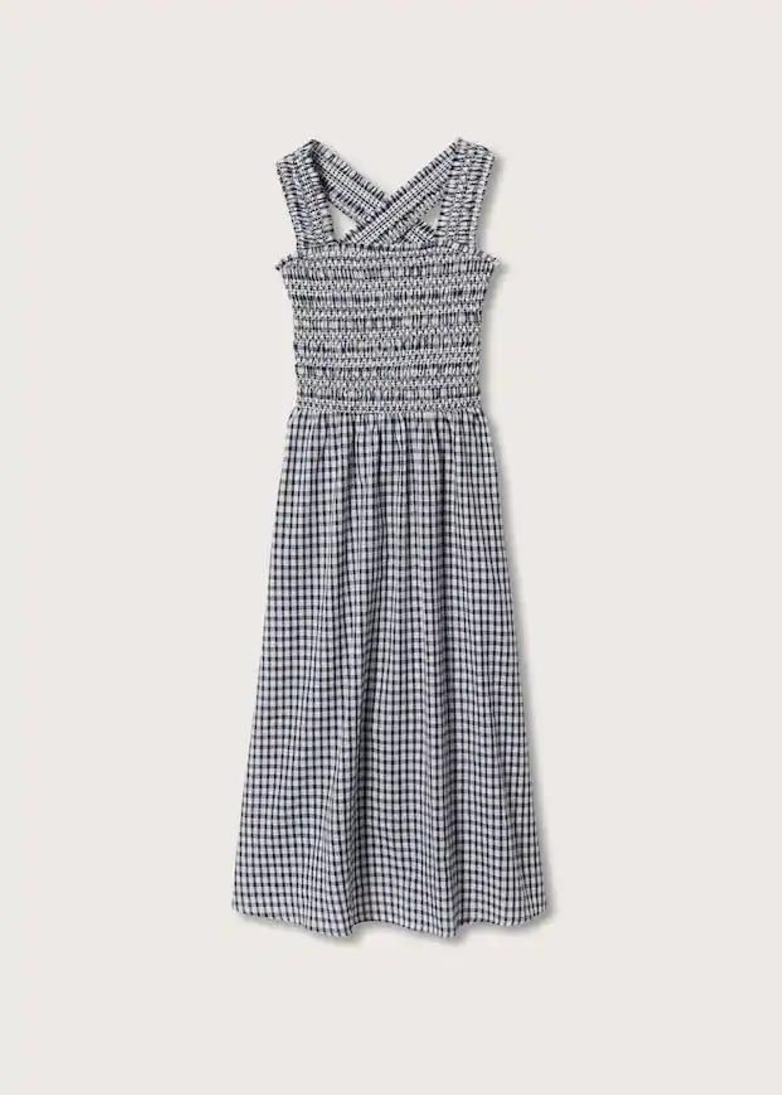 Vestido de cuadros de vichy de Mango. Vestido de cuadros de vichy de Mango.
