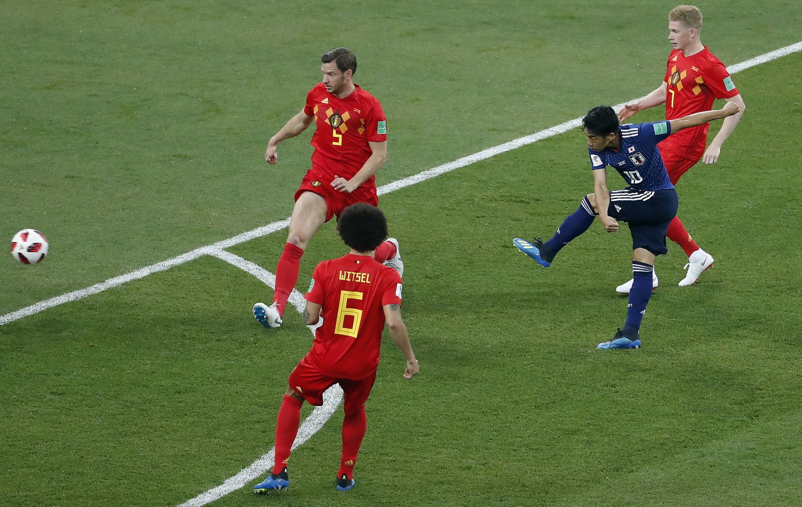 Las imágenes del Bélgica-Japón