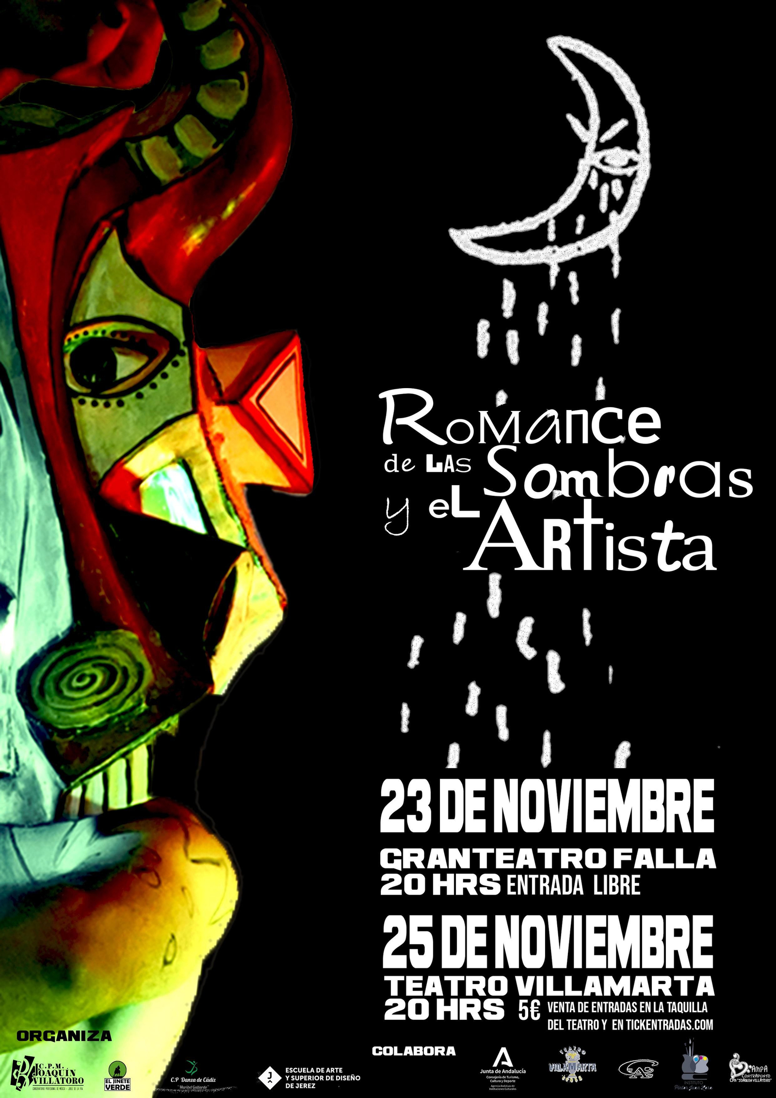 Detalle del cartel de 'Romance de las Sombras y el Artista'.