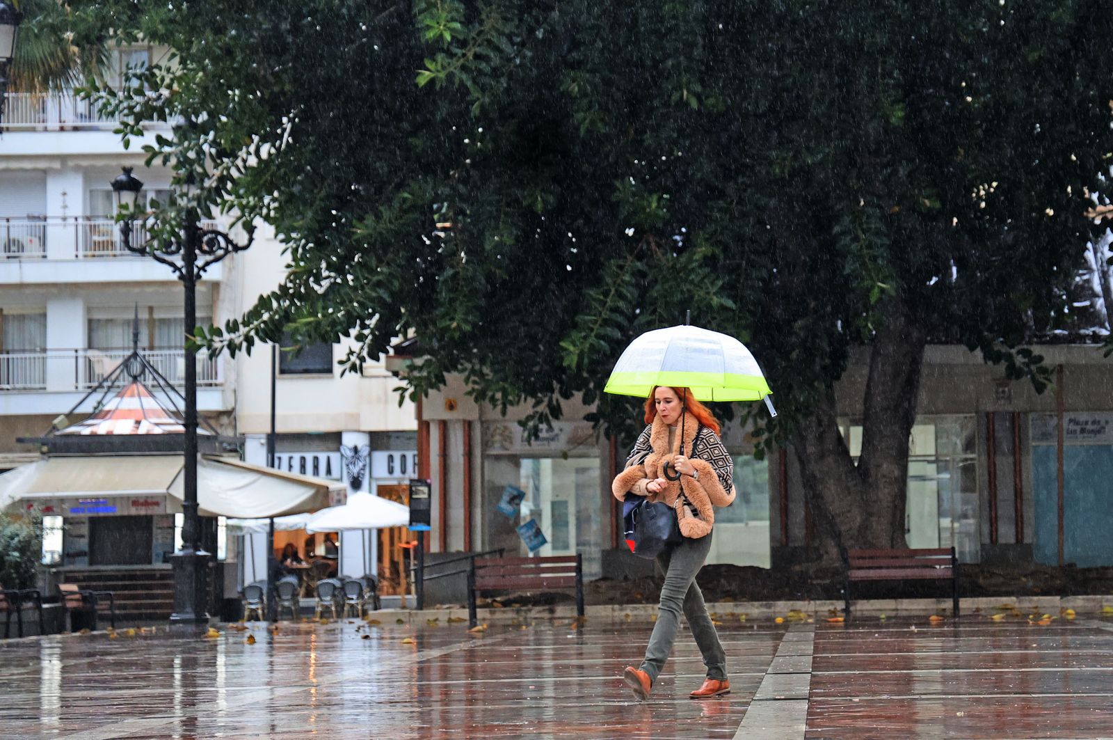 Imágenes del paso de la DANA por Huelva
