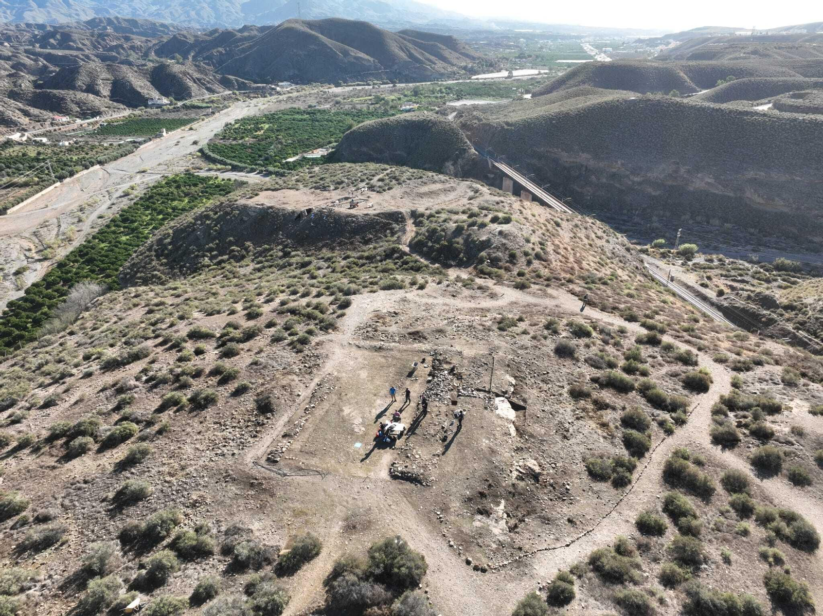 Zona de excavaciones en Los Millares.