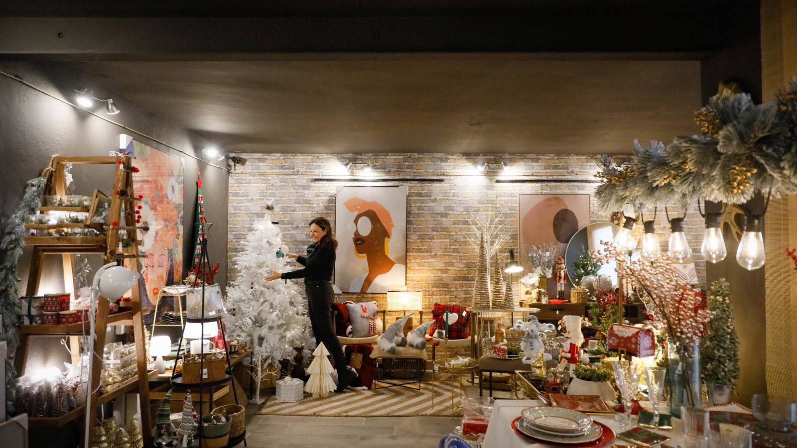 El interior es magia pura, para creer de verdad en la Navidad