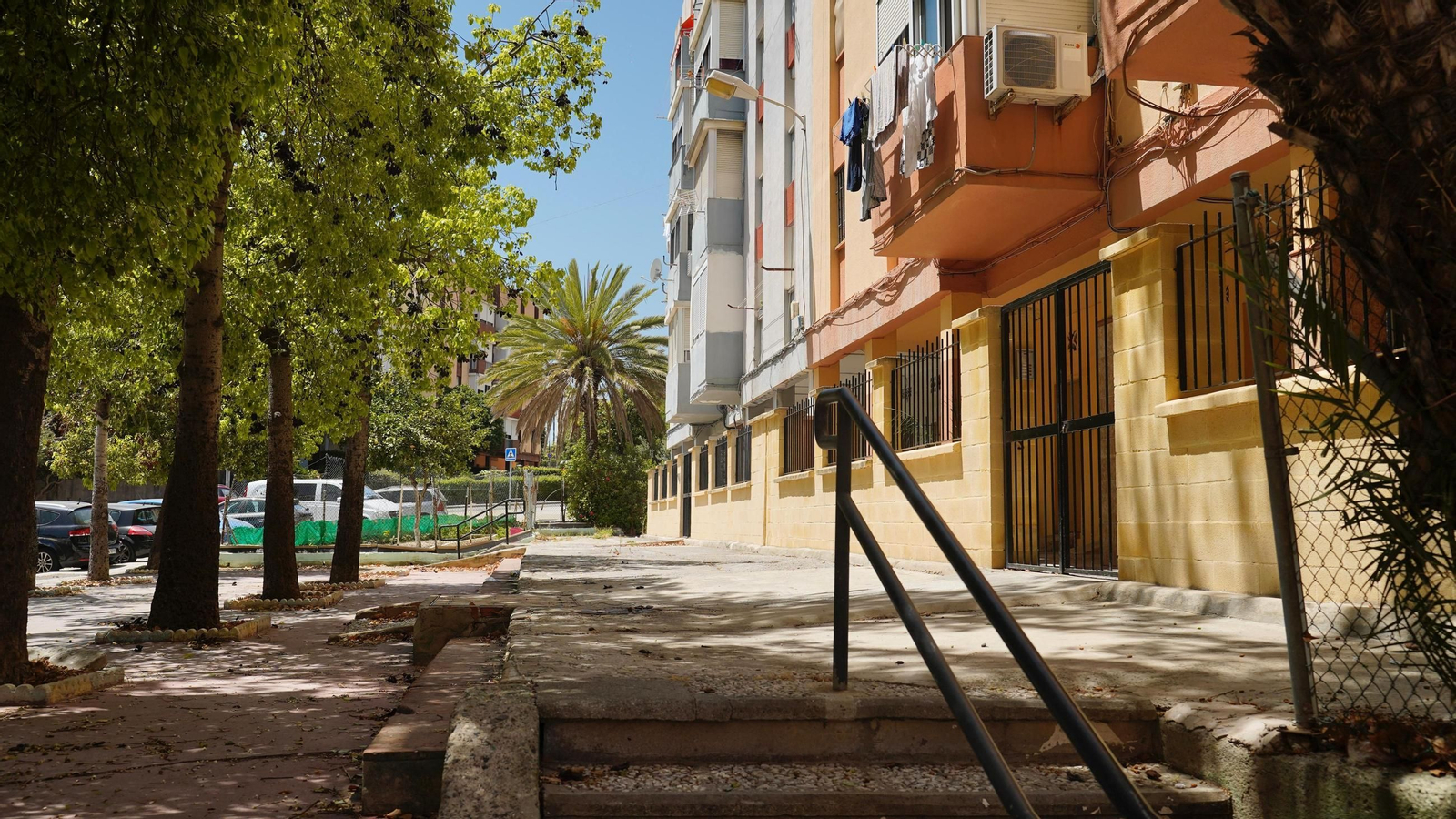 La calle Gil Albornoz, en La Reconquista.