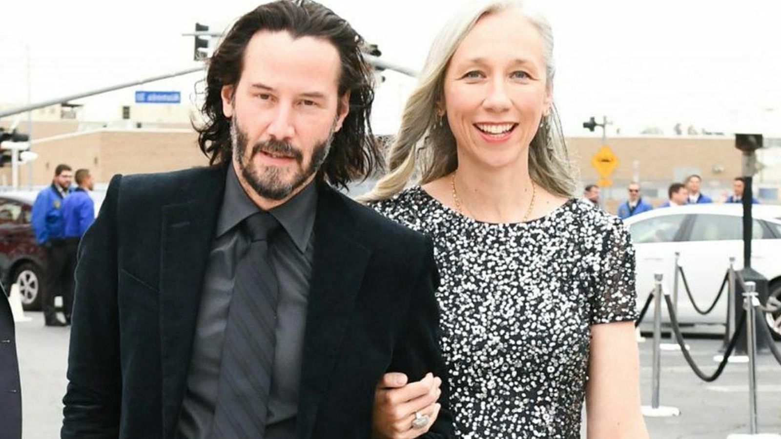 El actor con su pareja ya oficial, Alexandra Grant.