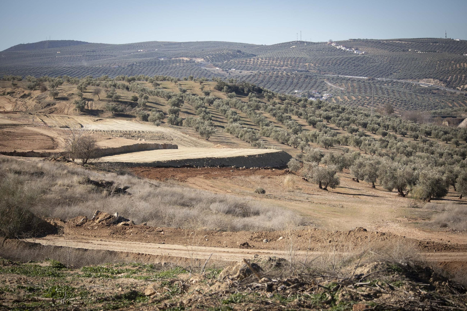 Así están las obras del tramo de Riofrío de la Variante de Loja después de nueve meses en obras