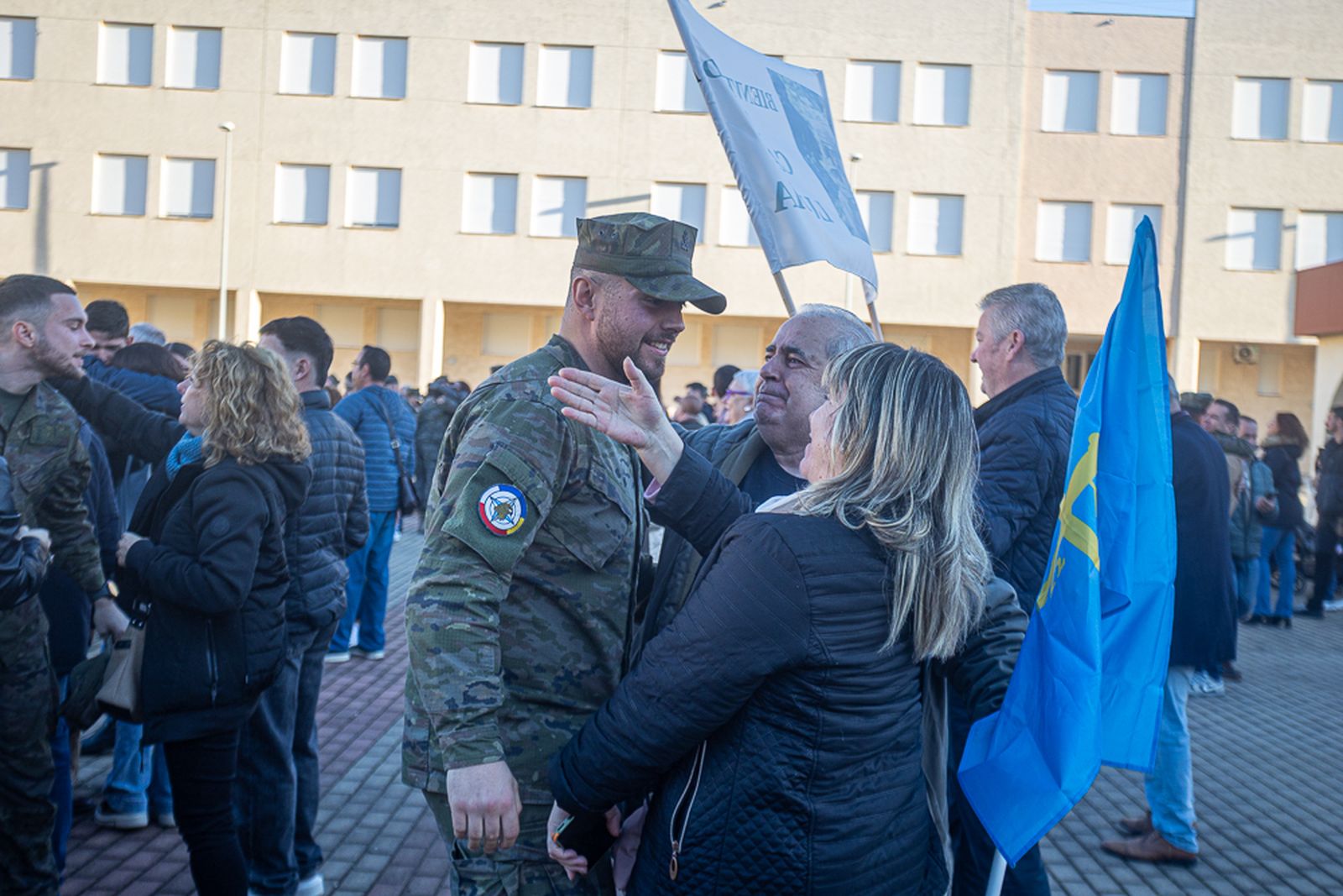 Bienvenida a los infantes de marina desplegados en Rumanía