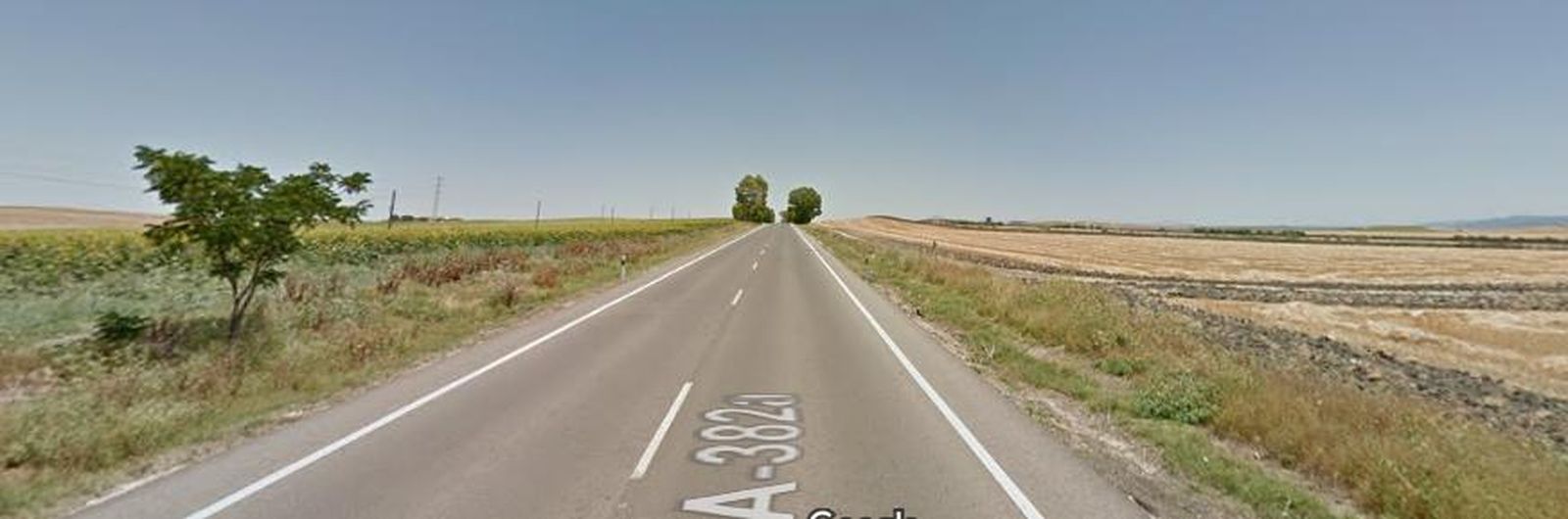 Lugar del accidente en el que ha resultado herido el conductor de un camión entre Jédula y Arcos.