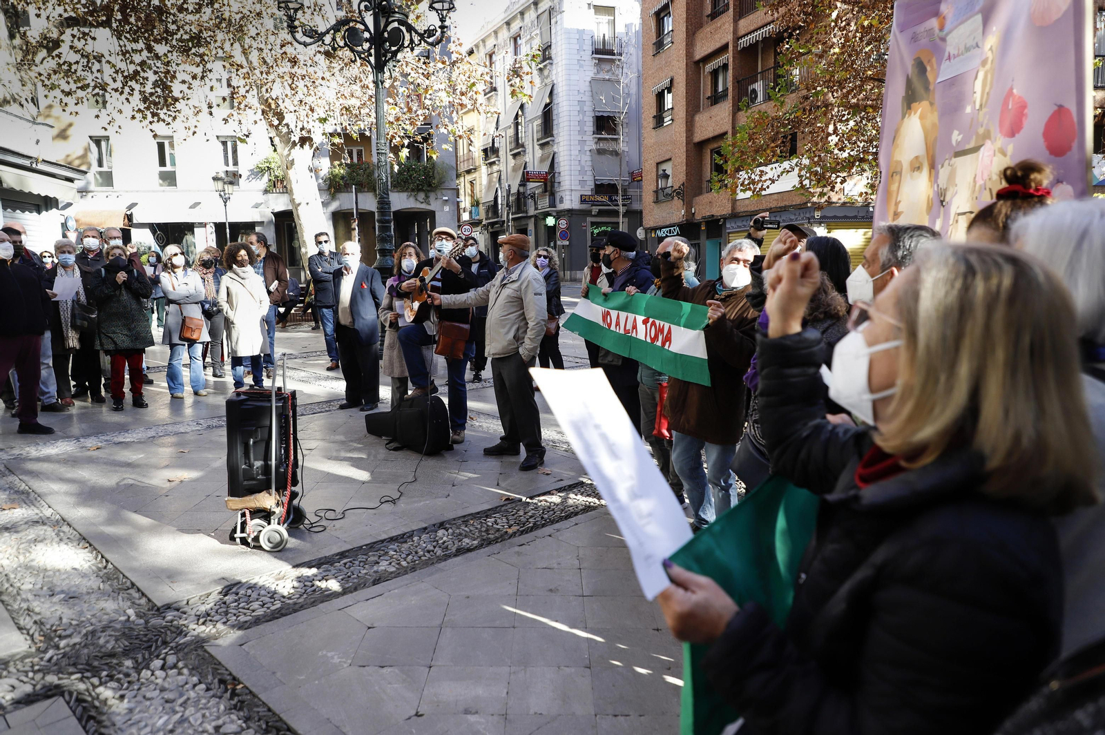 Granada Abierta celebra su acto alternativo a la Toma en honor a la Mariana